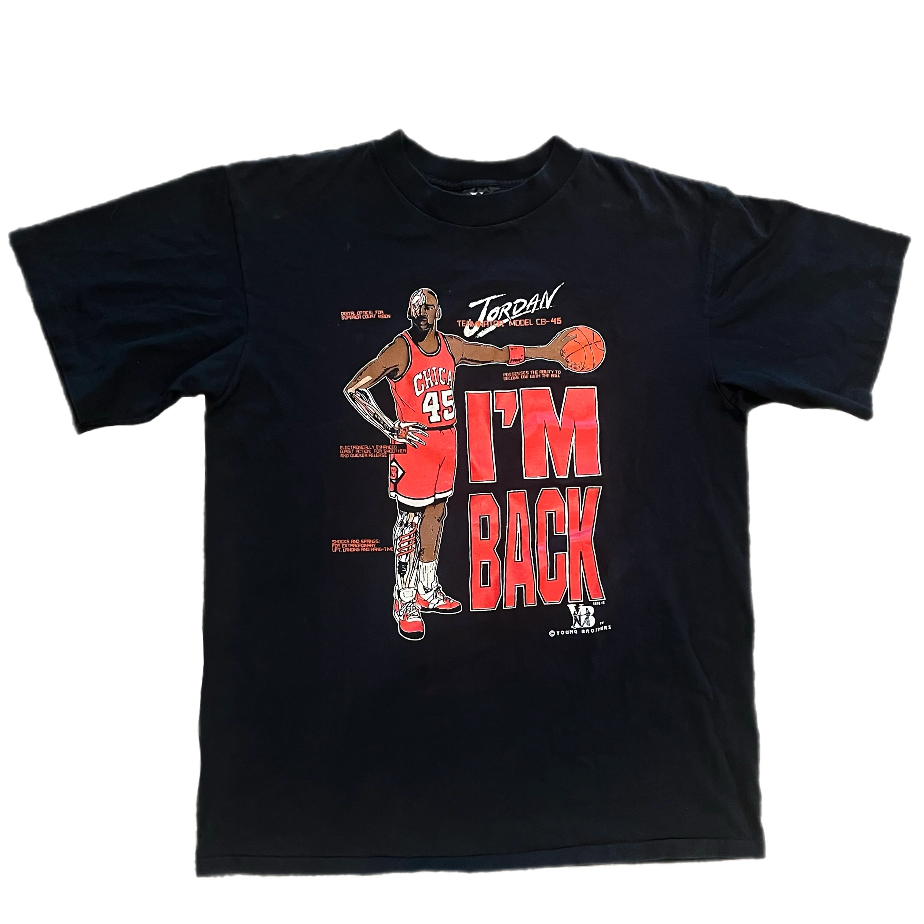 Vintage Michael Jordan "I'm Back" Young Brothers Washington, D.C. Cyborg T-Shirt