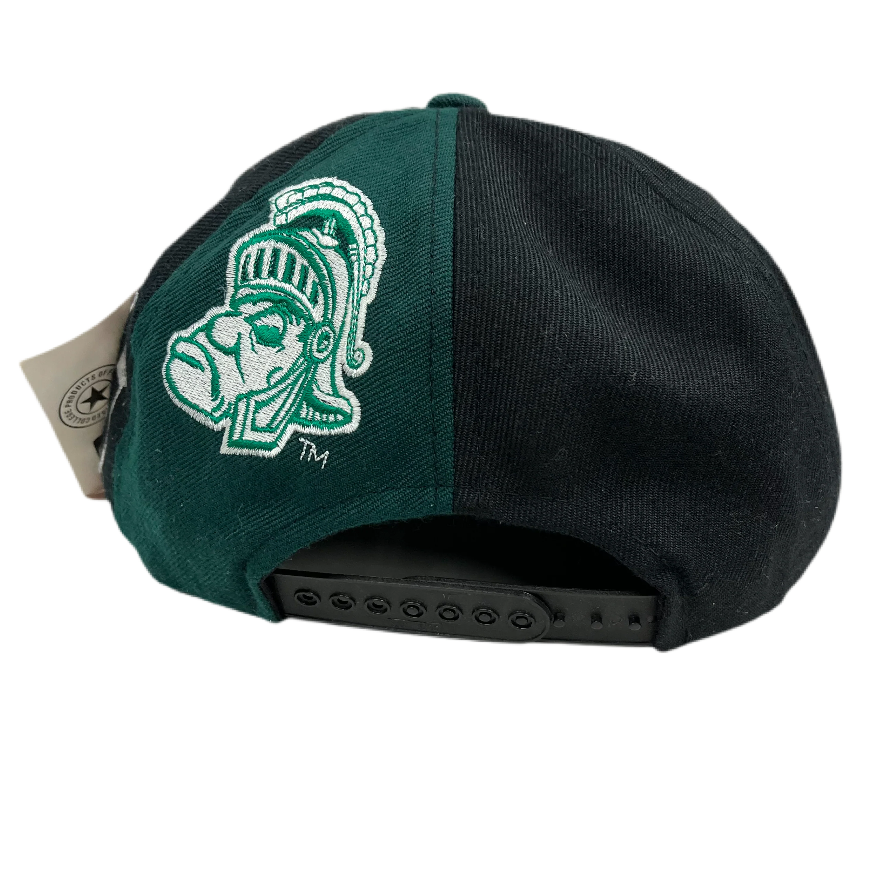 Vintage Michigan State University "Spartans" Wool Snapback Hat - Image 2