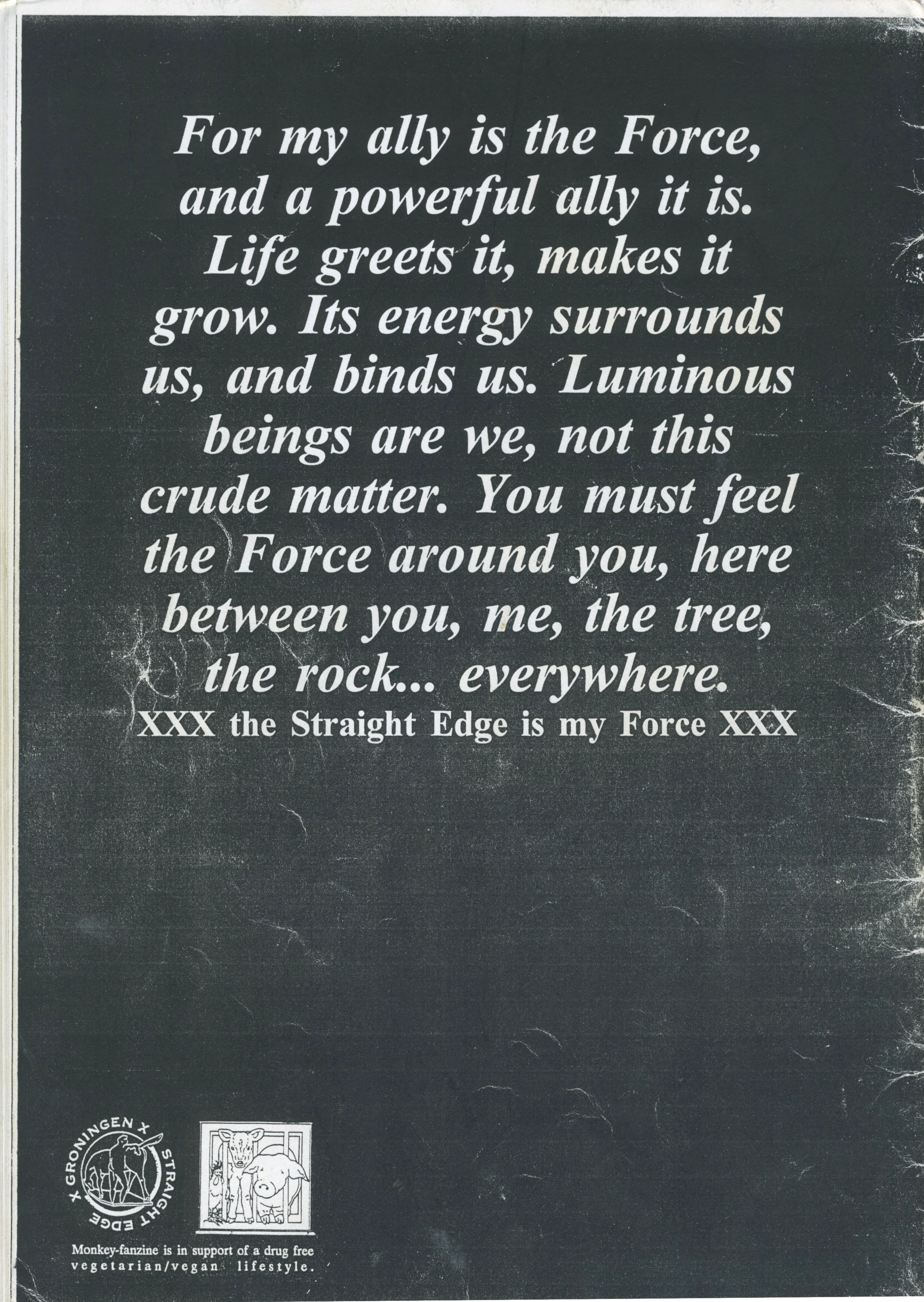 Vintage Monkey "A Straight Edge Fanzine" 90's Netherlands Issue #1 - Image 2