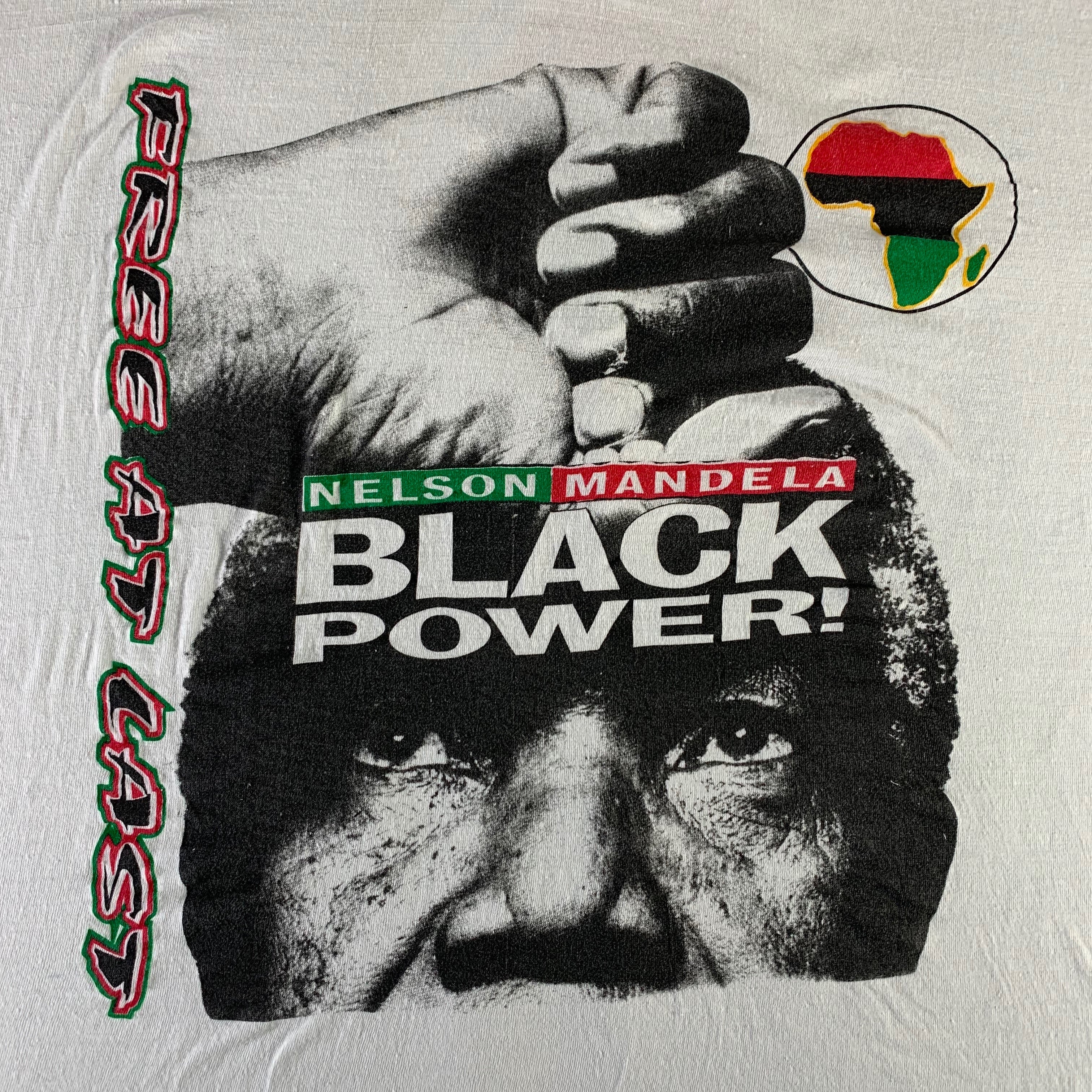 Vintage Nelson Mandela "Black Power" T-Shirt - Image 2