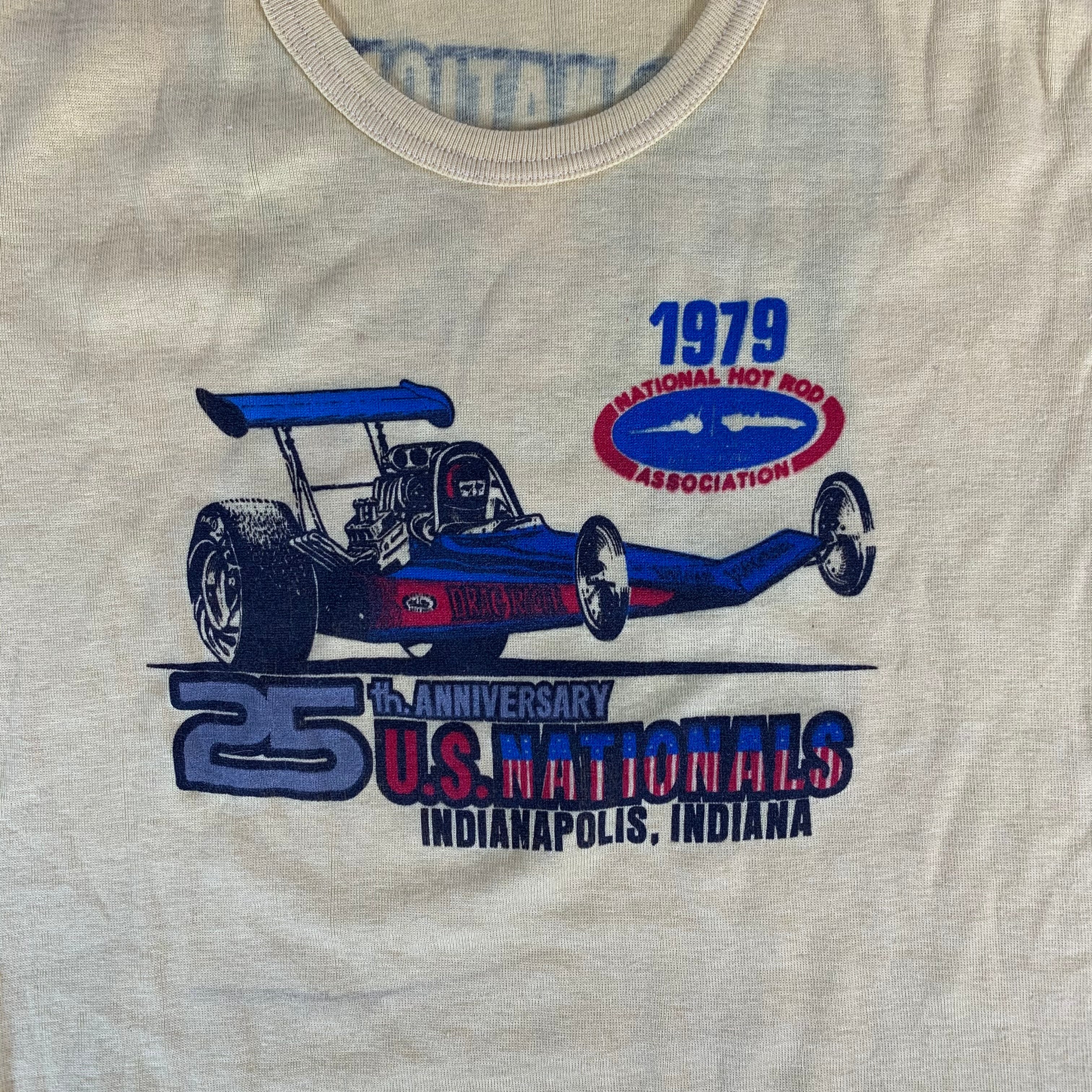 Vintage NHRA Indianapolis Raceway Park "U.S. Nationals" T-Shirt - Image 3