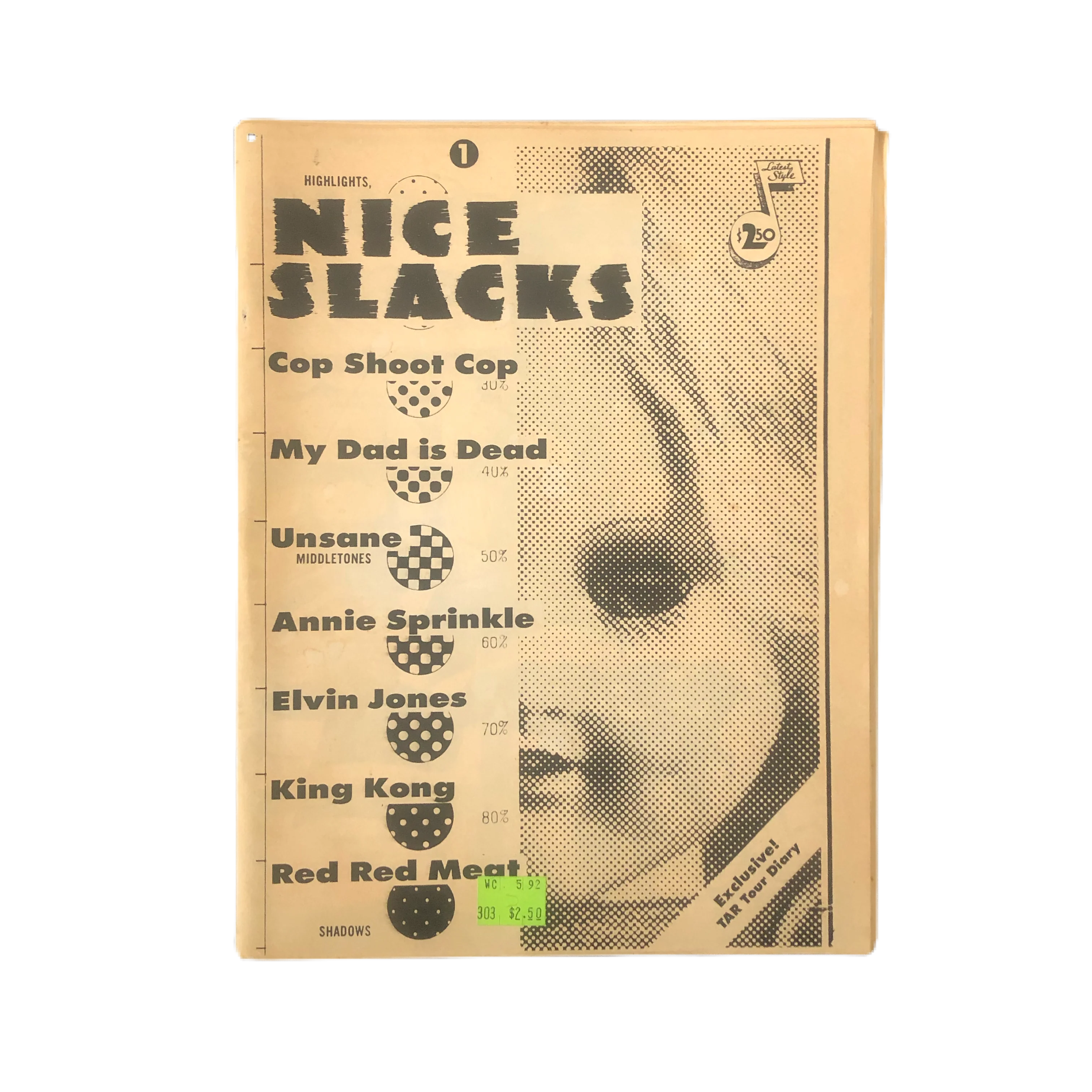 Vintage Nice Slacks Fanzine "Issue 1"