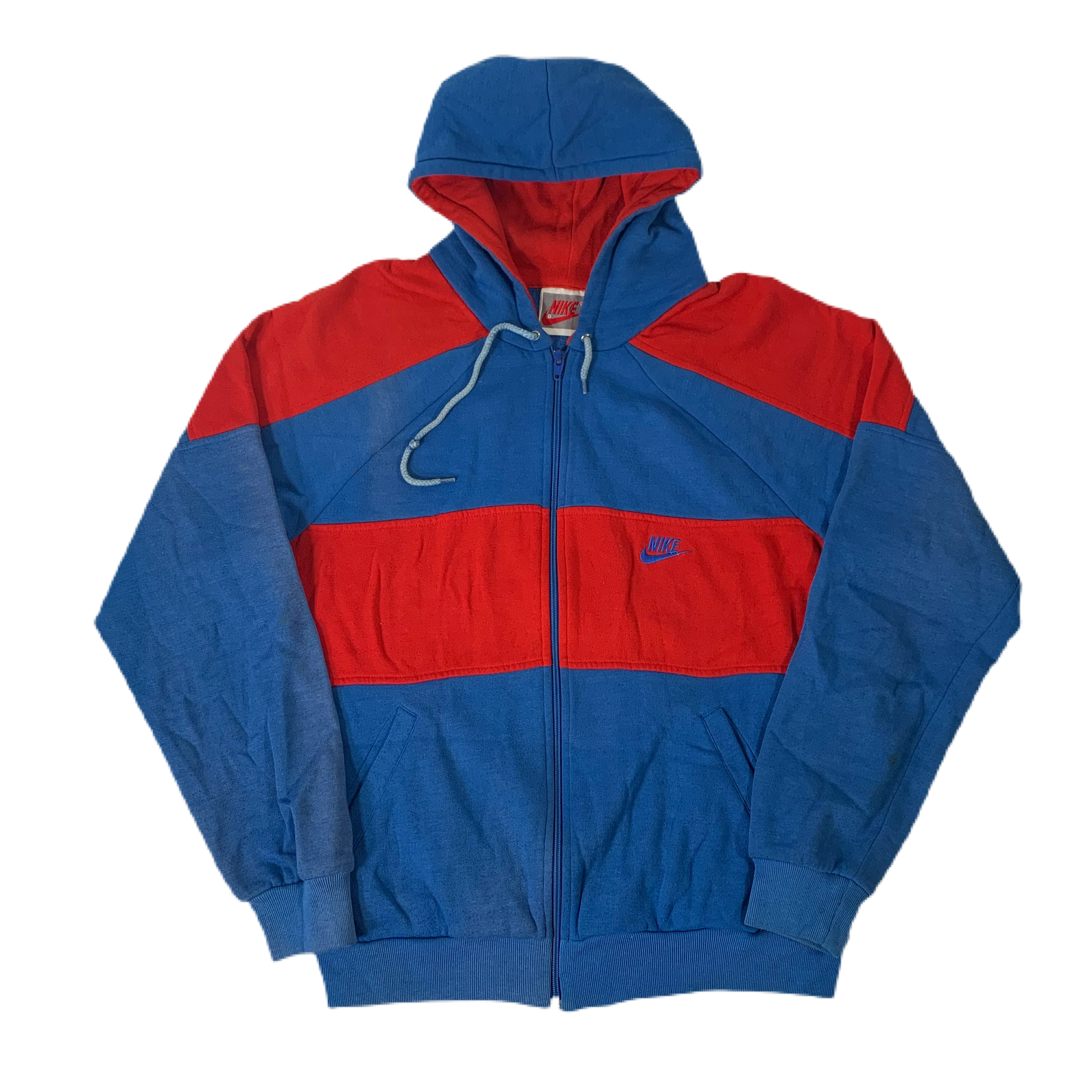 Vintage Nike “Color Block” Raglan Zip-Up Sweatshirt