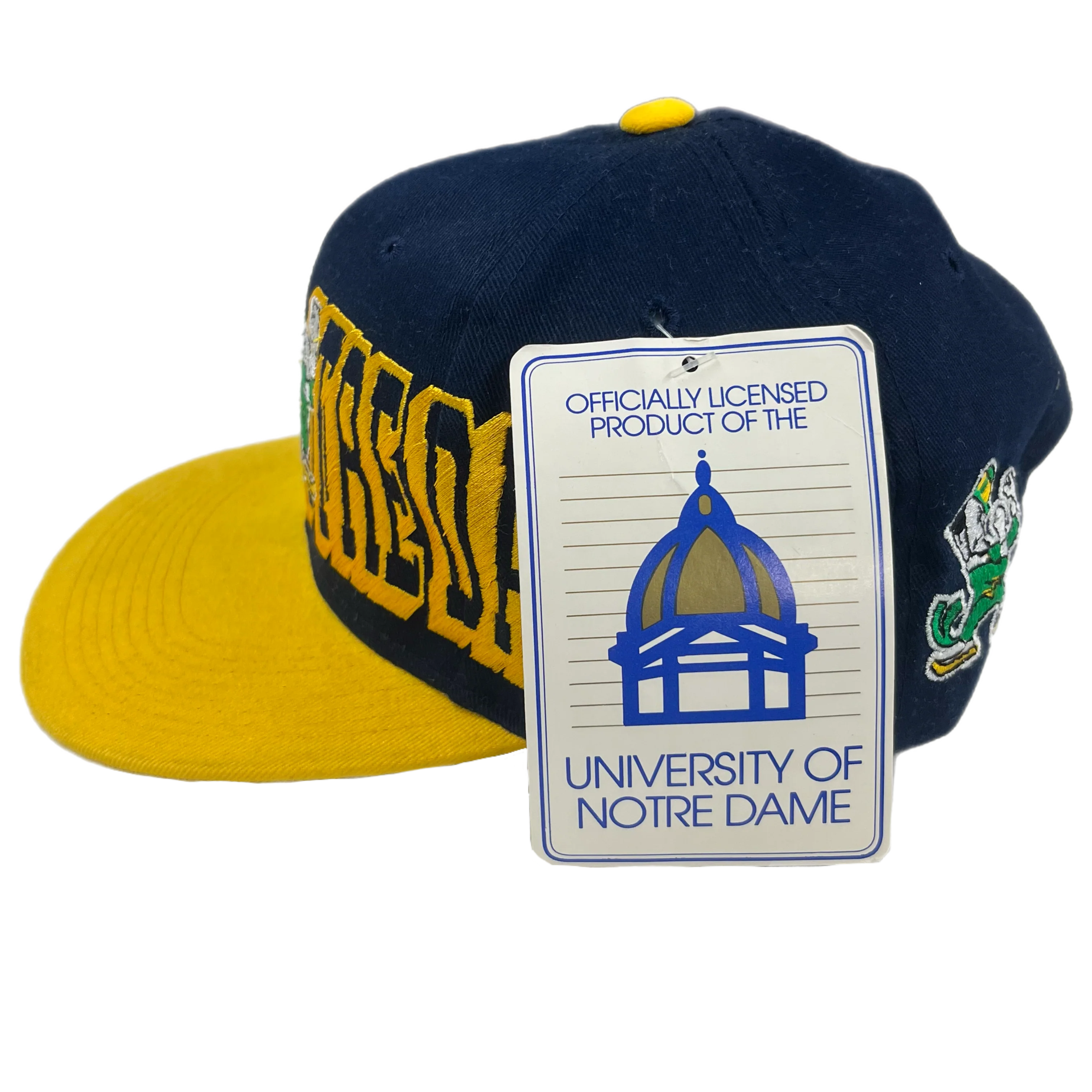 Vintage Notre Dame "Fighting Irish" Pro Player Snapback Hat - Image 3