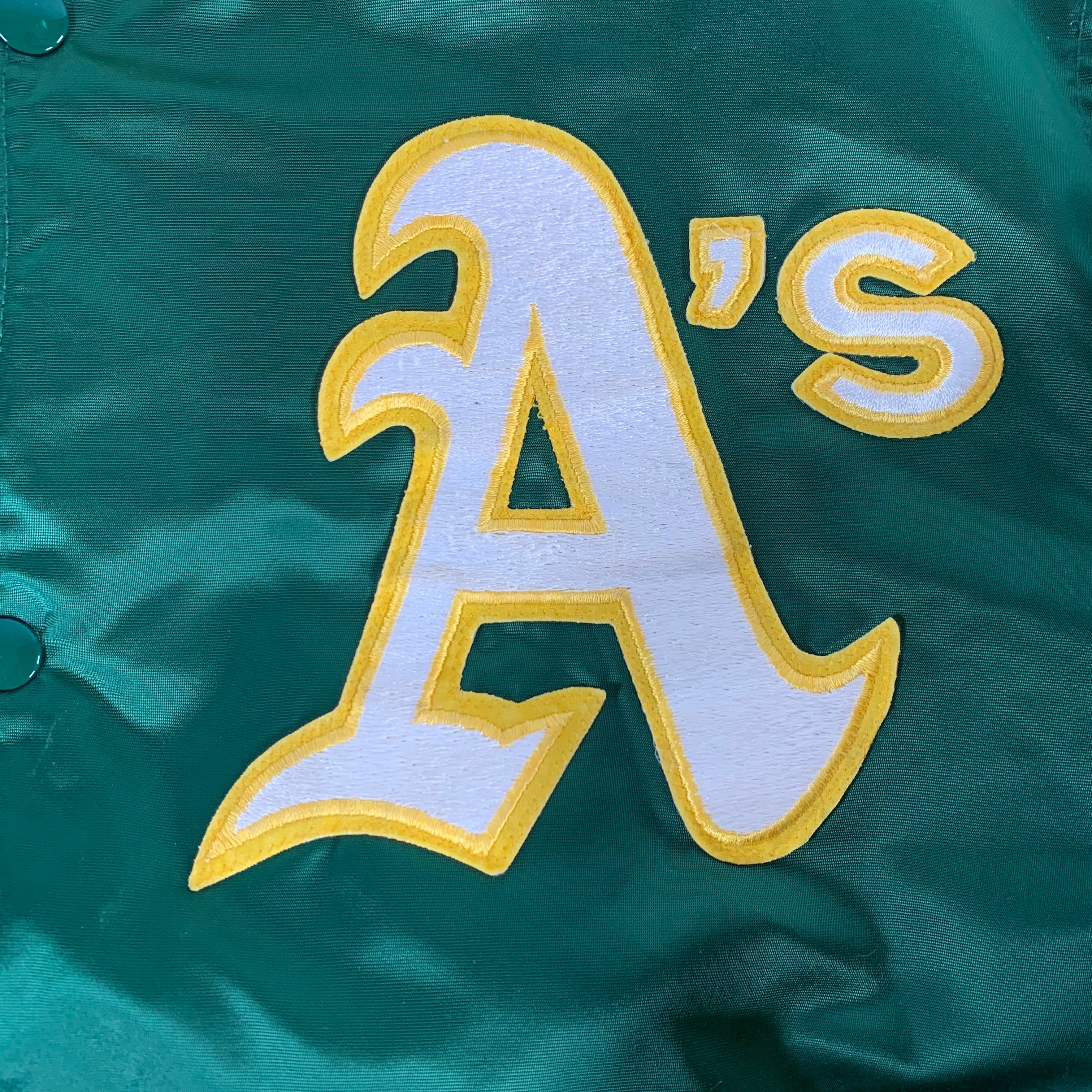 Vintage Oakland A's "Diamond Collection" Starter Jacket - Image 2