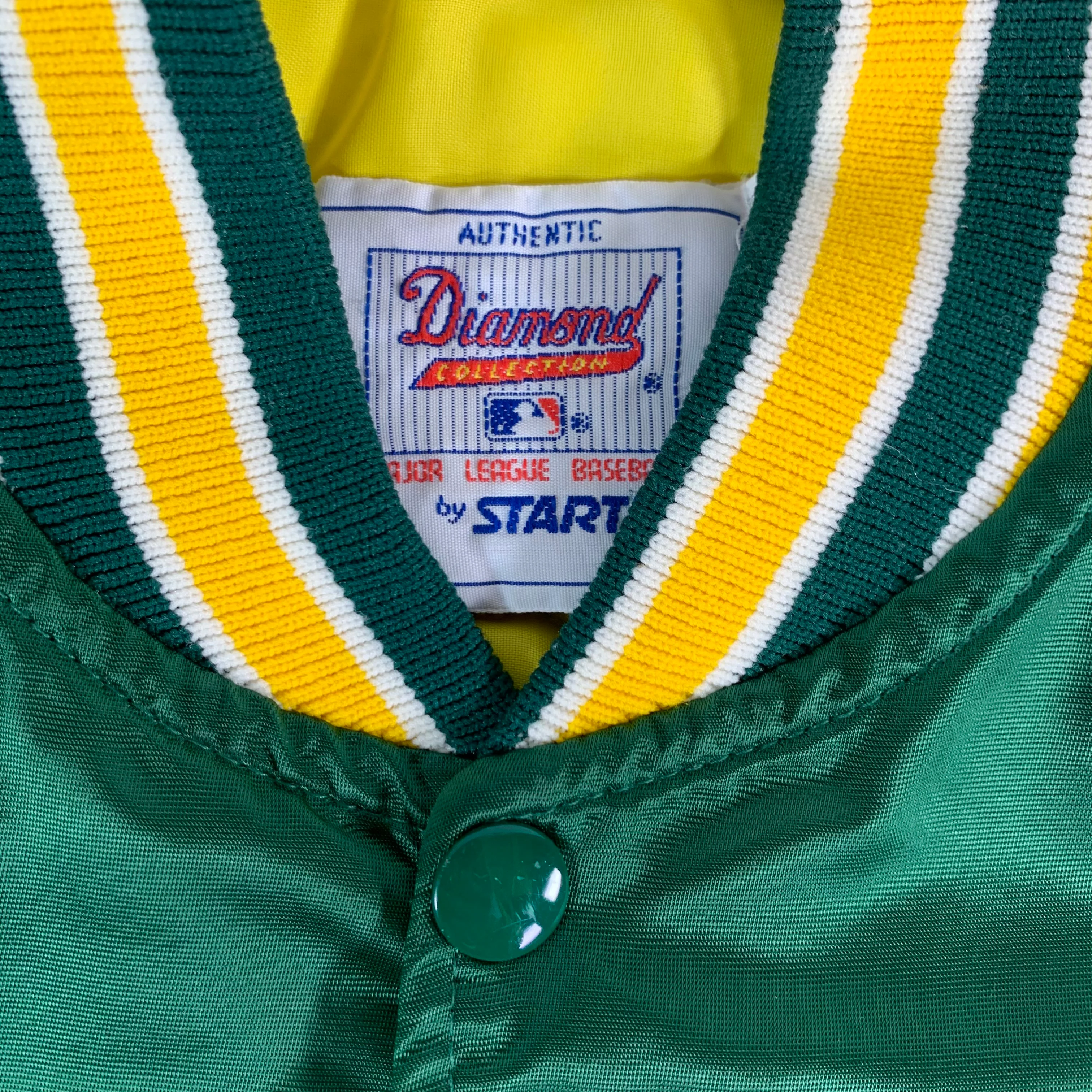Vintage Oakland A's "Diamond Collection" Starter Jacket - Image 3