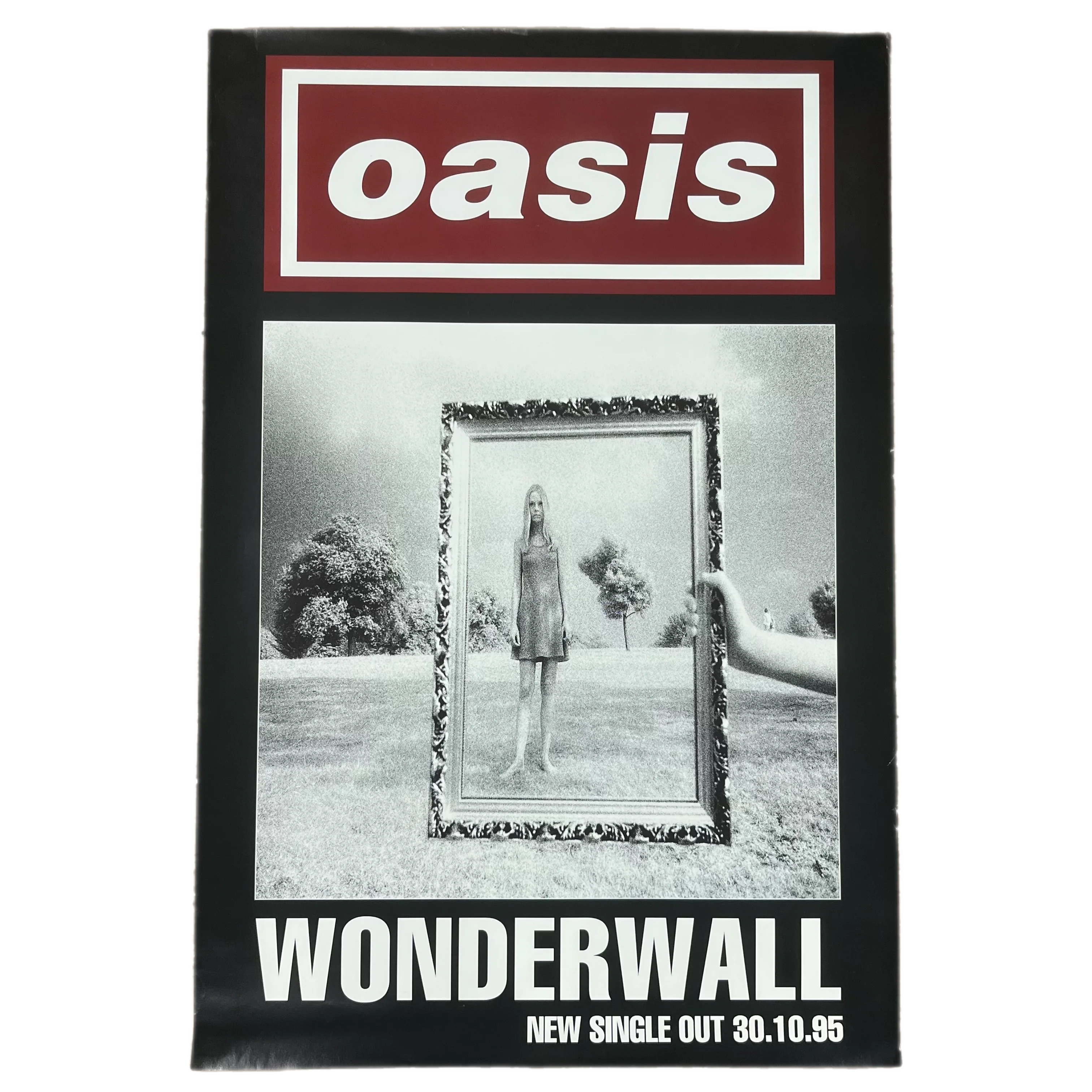 Vintage Oasis "Wonderwall" New Single Promotional Poster