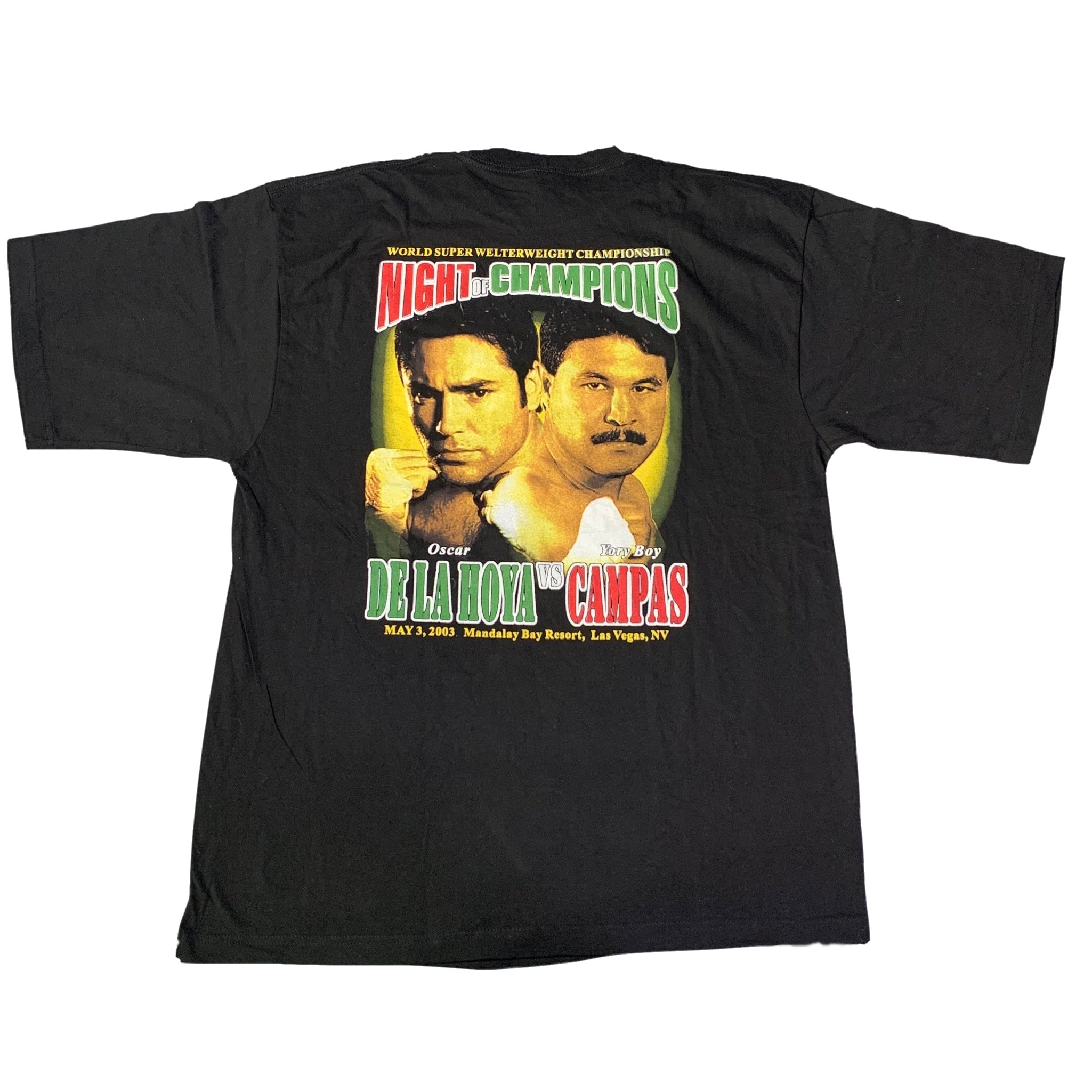 Vintage Oscar De La Hoya "Night Of Champions" T-Shirt - Image 4