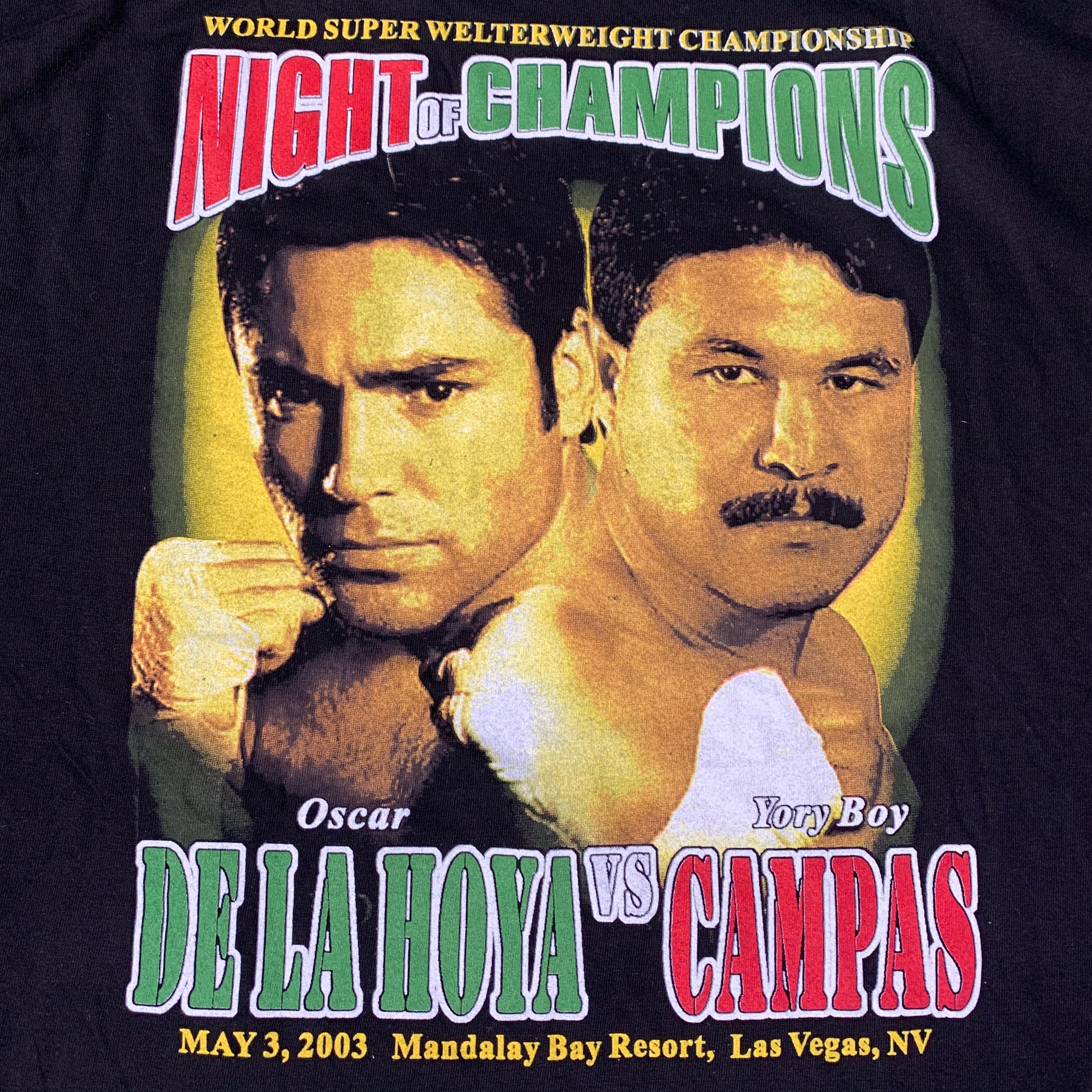 Vintage Oscar De La Hoya "Night Of Champions" T-Shirt - Image 5