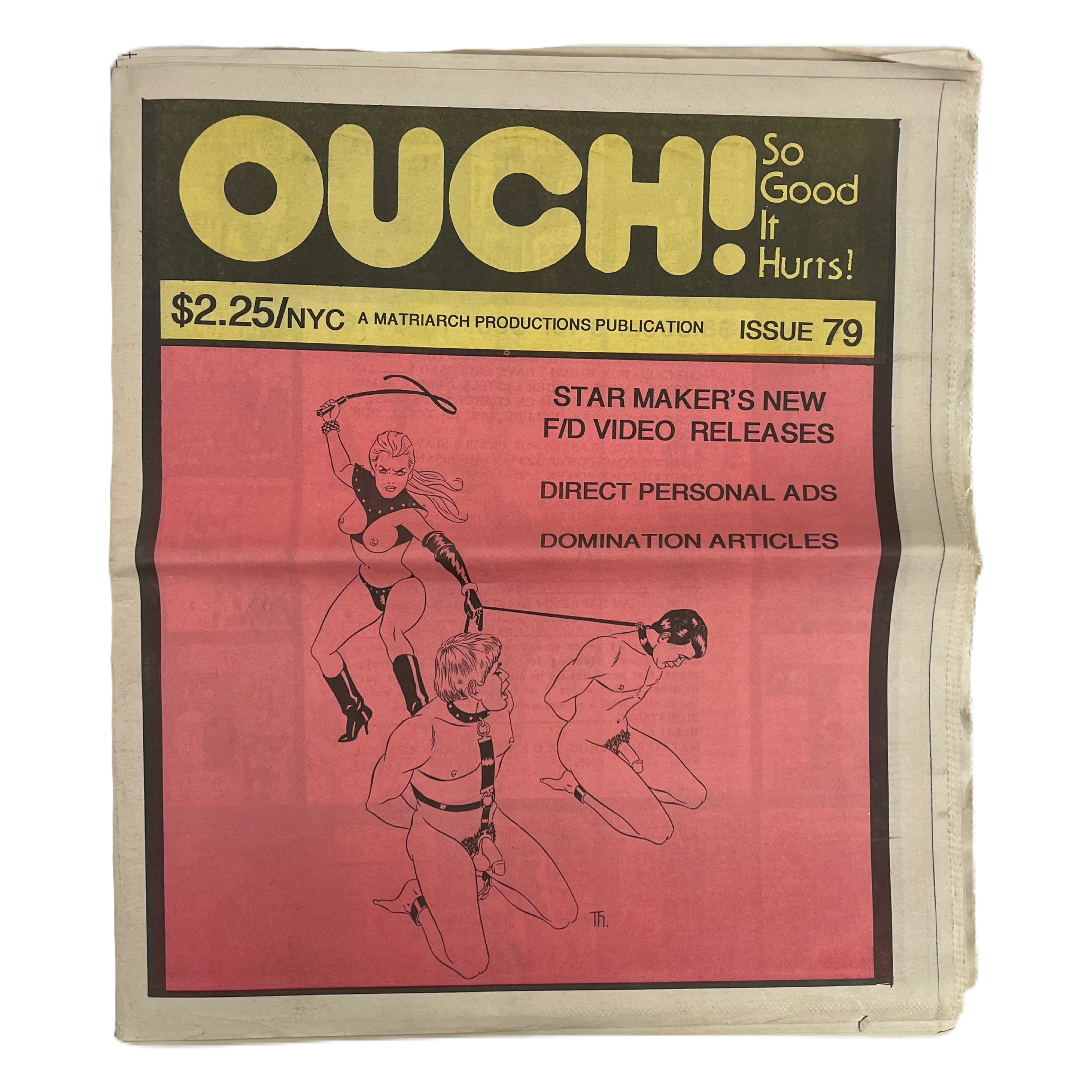Vintage OUCH So Good It Hurts "A Matriarch Productions Publication" Issue #79