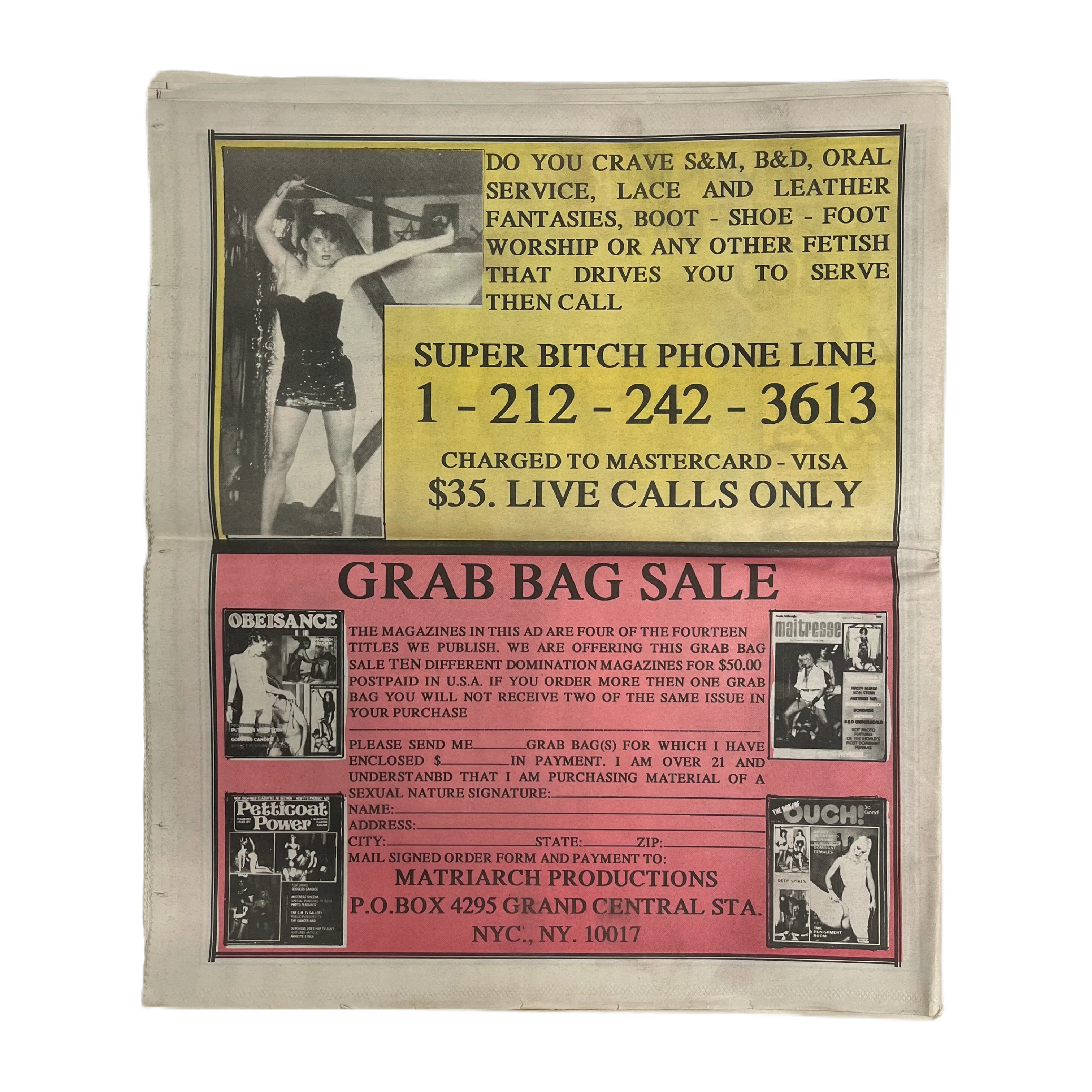 Vintage OUCH So Good It Hurts "A Matriarch Productions Publication" Issue #79 - Image 2