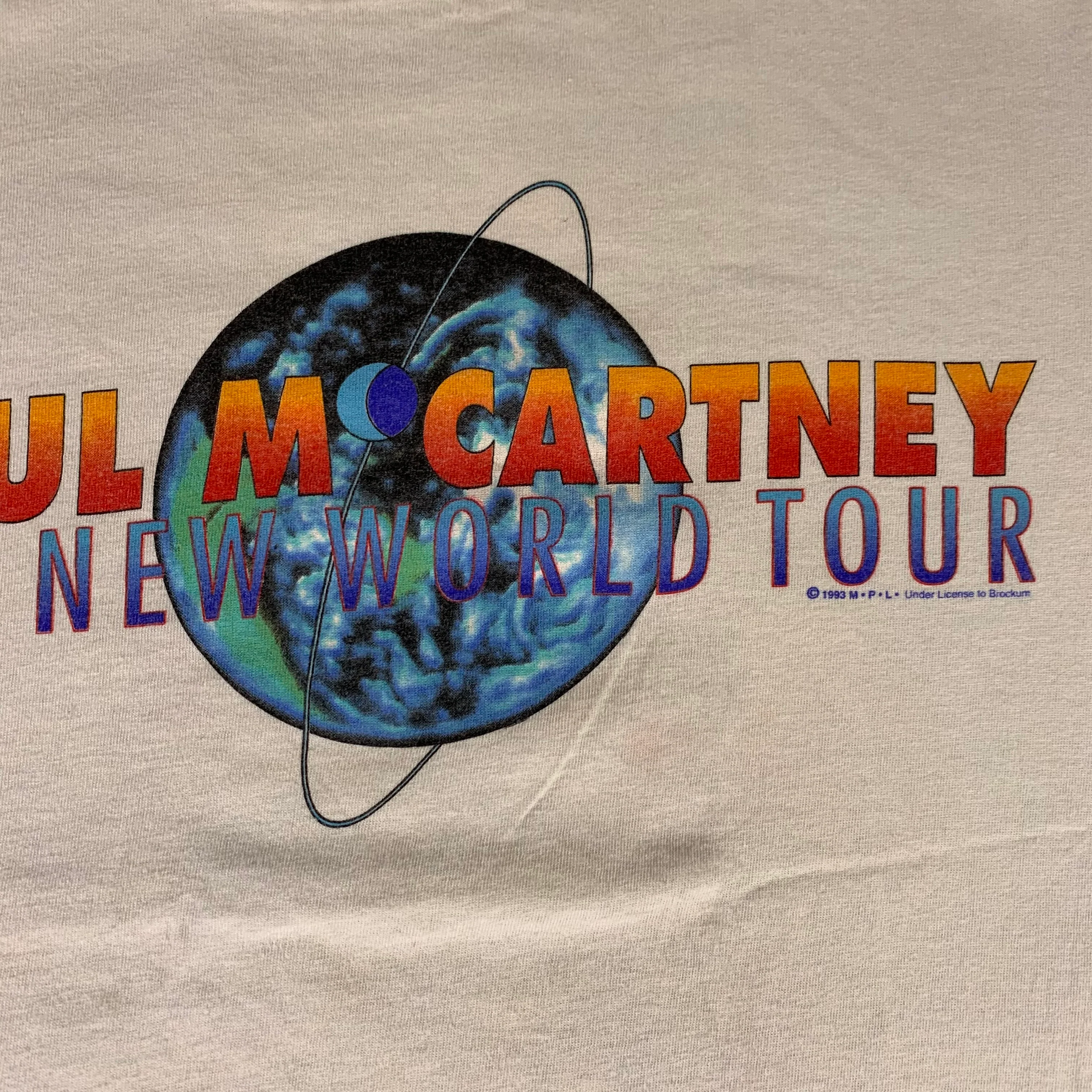 Vintage Paul McCartney "The New World Tour" T-Shirt - Image 3