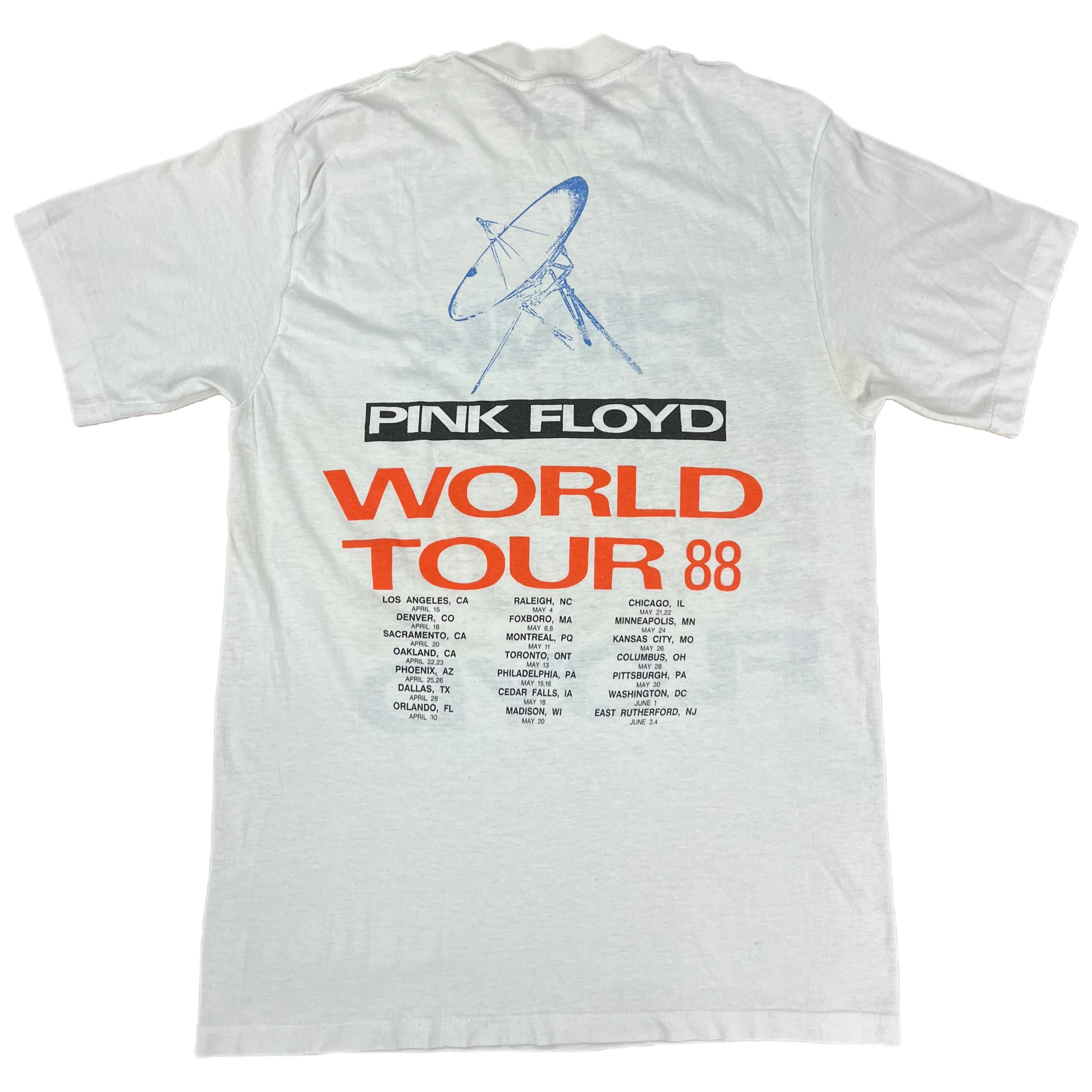 Vintage Pink Floyd "World Tour" 1988 T-Shirt - Image 2
