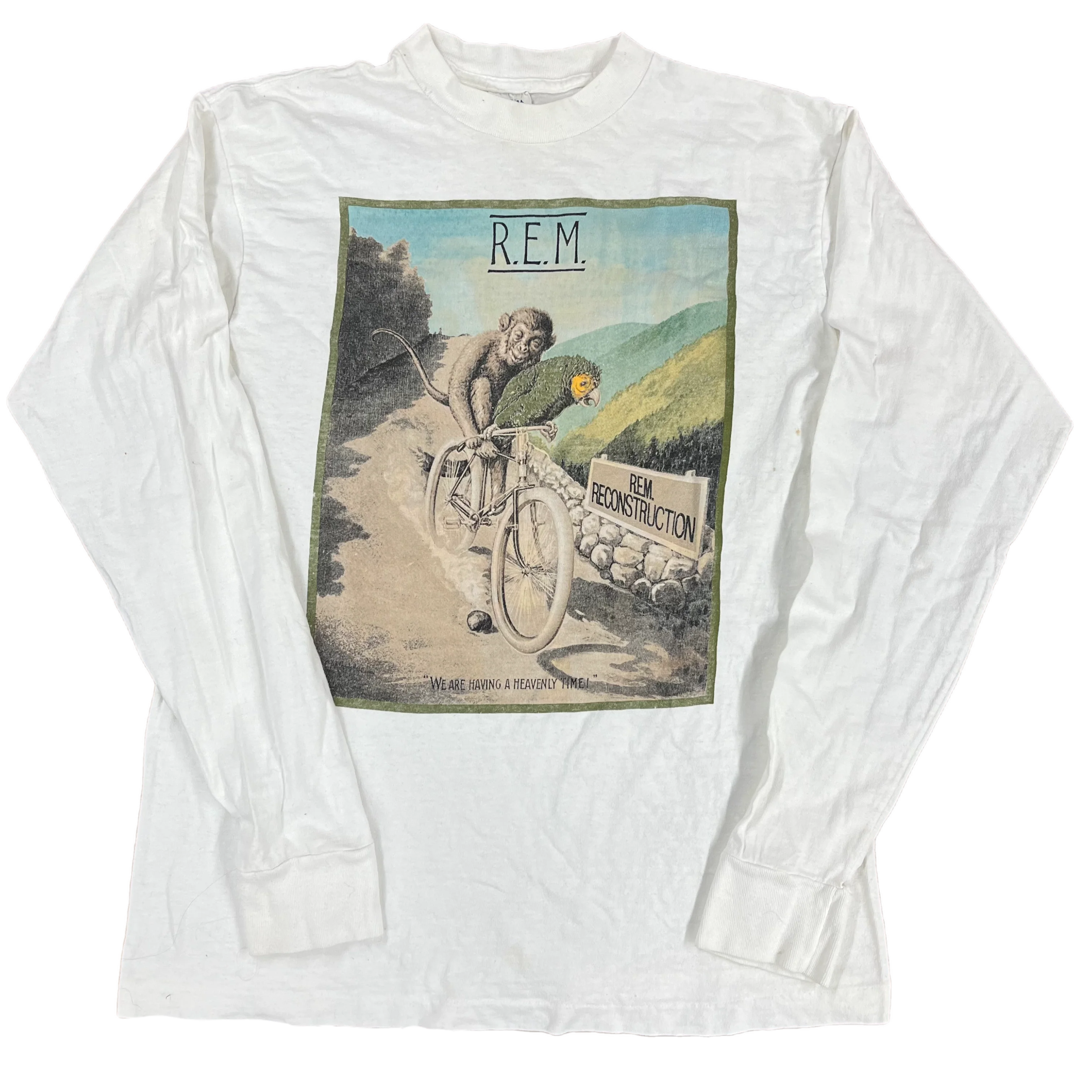 Vintage R.E.M. "Reconstruction" Adidas Tour Long Sleeve Shirt