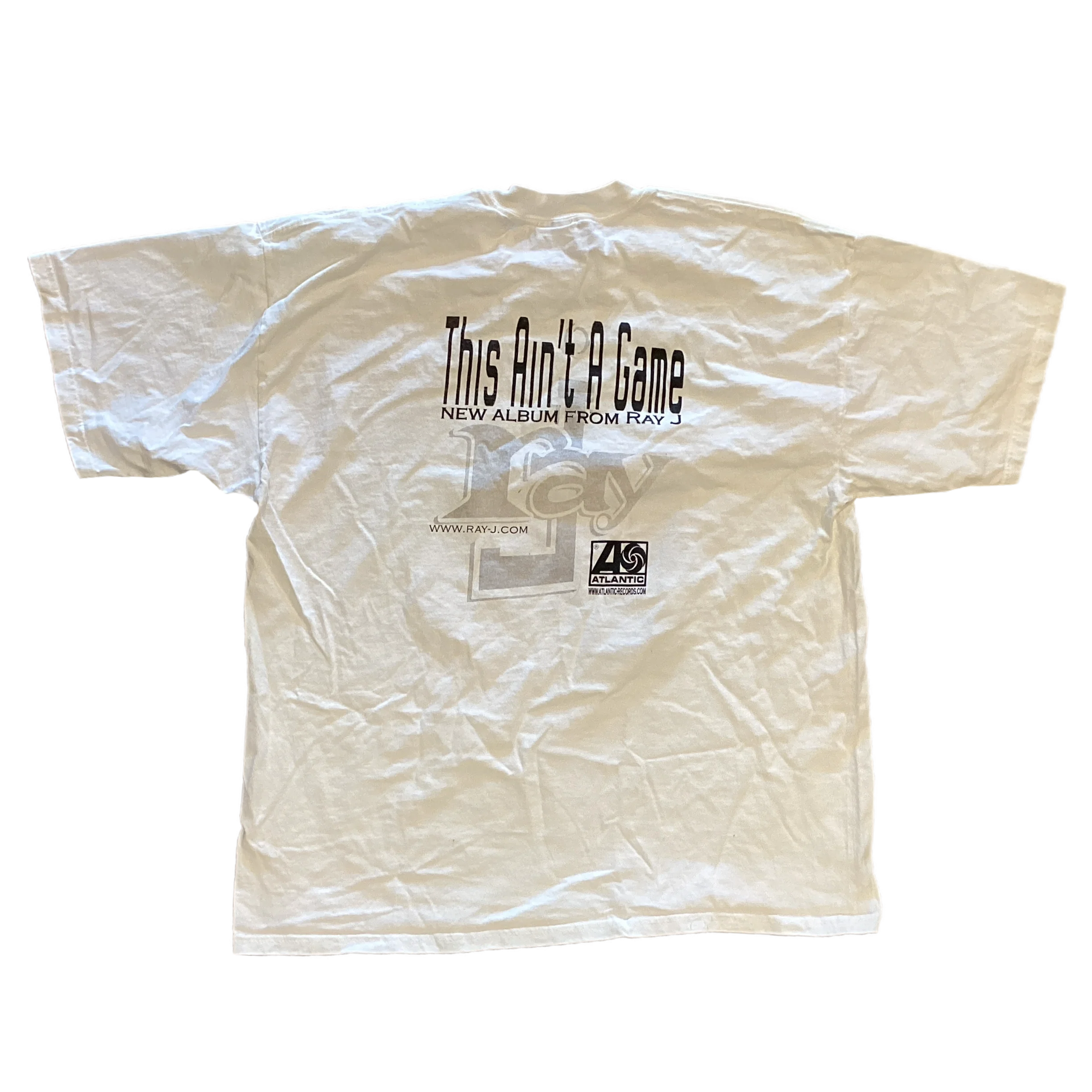Vintage Ray J "This Aint A Game" Atlantic Records Promotional T-Shirt - Image 2