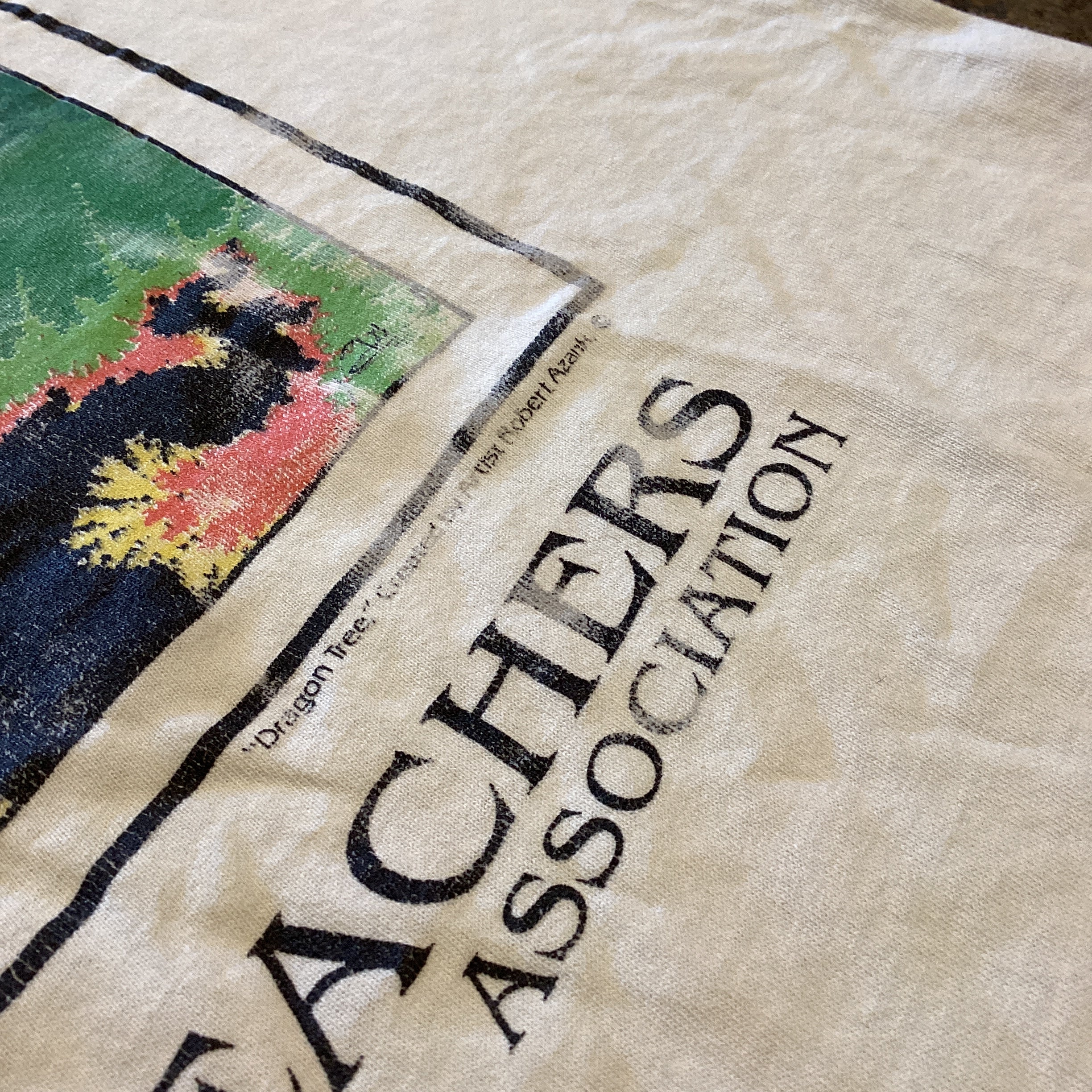 Vintage Robert Azank "National Science Teachers Association" Kansas City '93 Fractal T-Shirt - Image 3