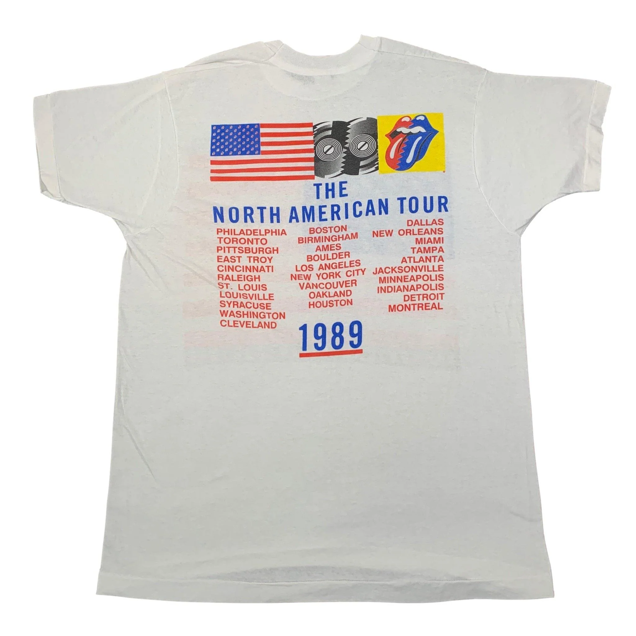 Vintage Rolling Stones "Steel Wheels '89" Tour T-Shirt - Image 4