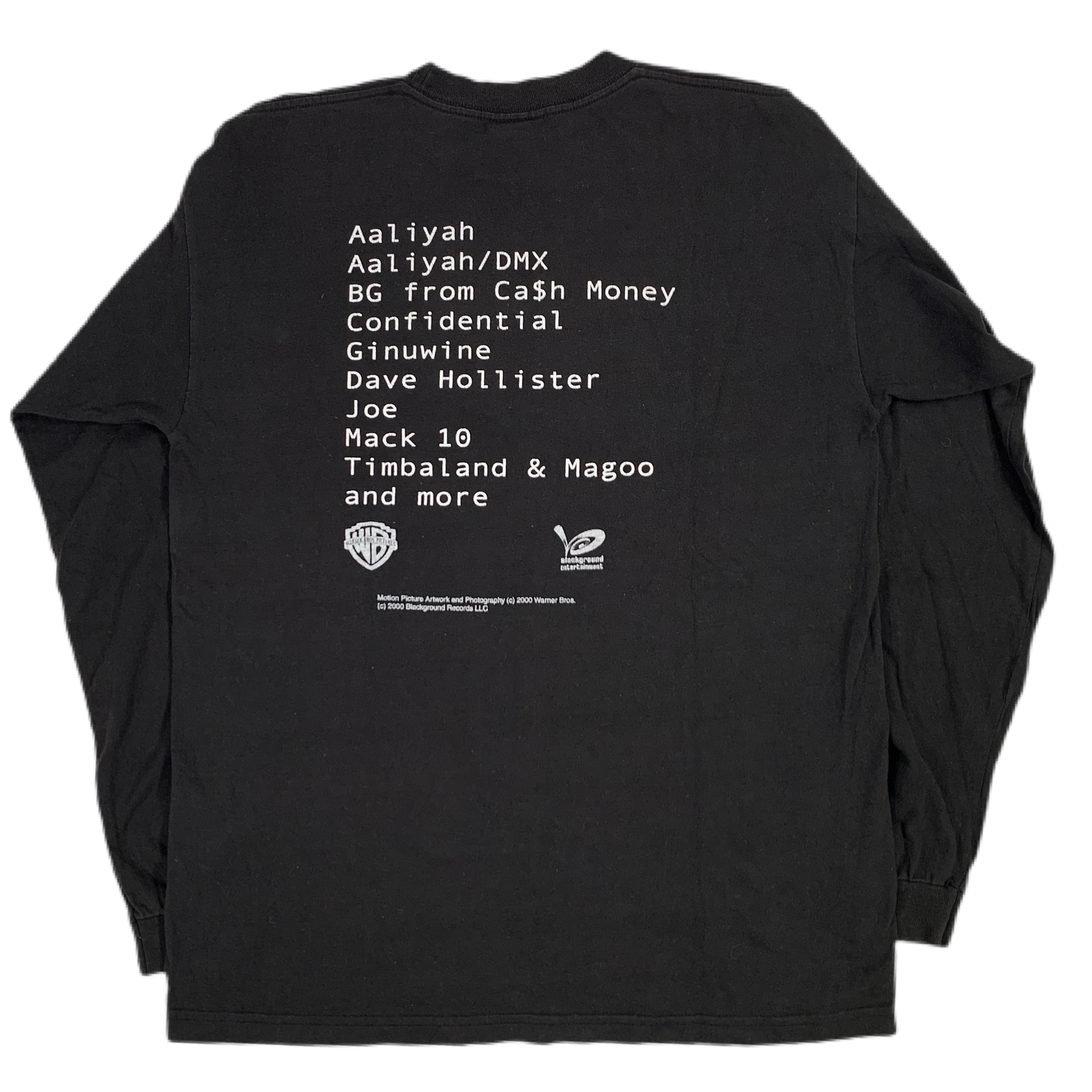 Vintage Romeo Must Die "Aaliyah / DMX" Warner Bros Promotional Long Sleeve Shirt - Image 2