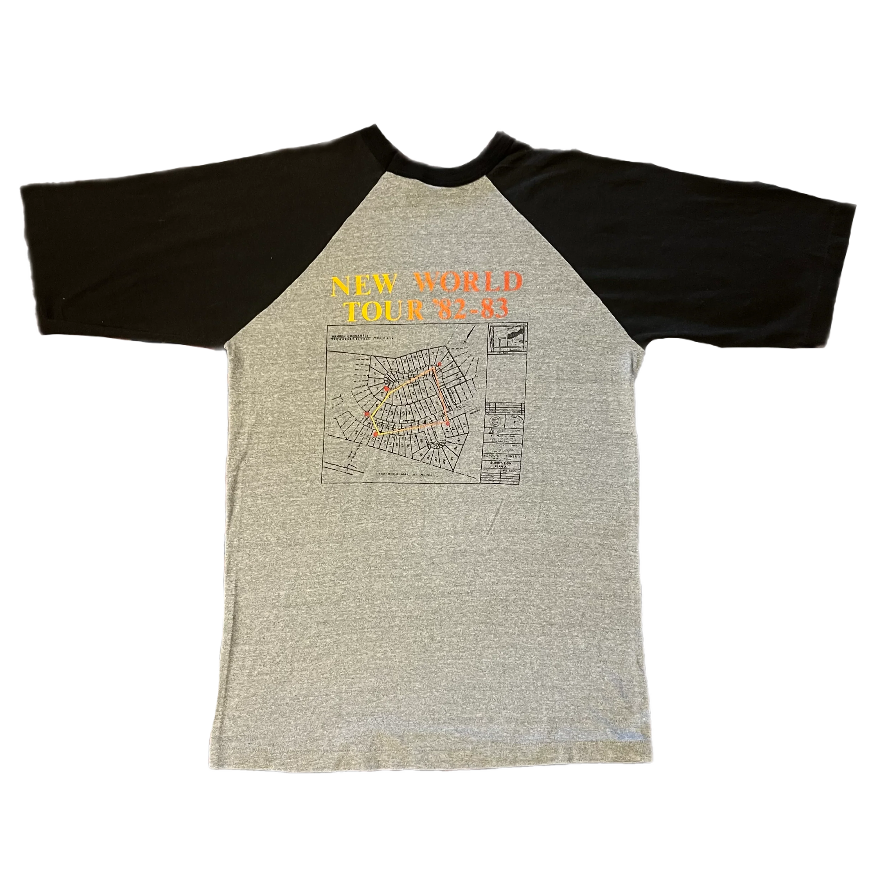 Vintage Rush Signals "New World" Tour Raglan Shirt - Image 2