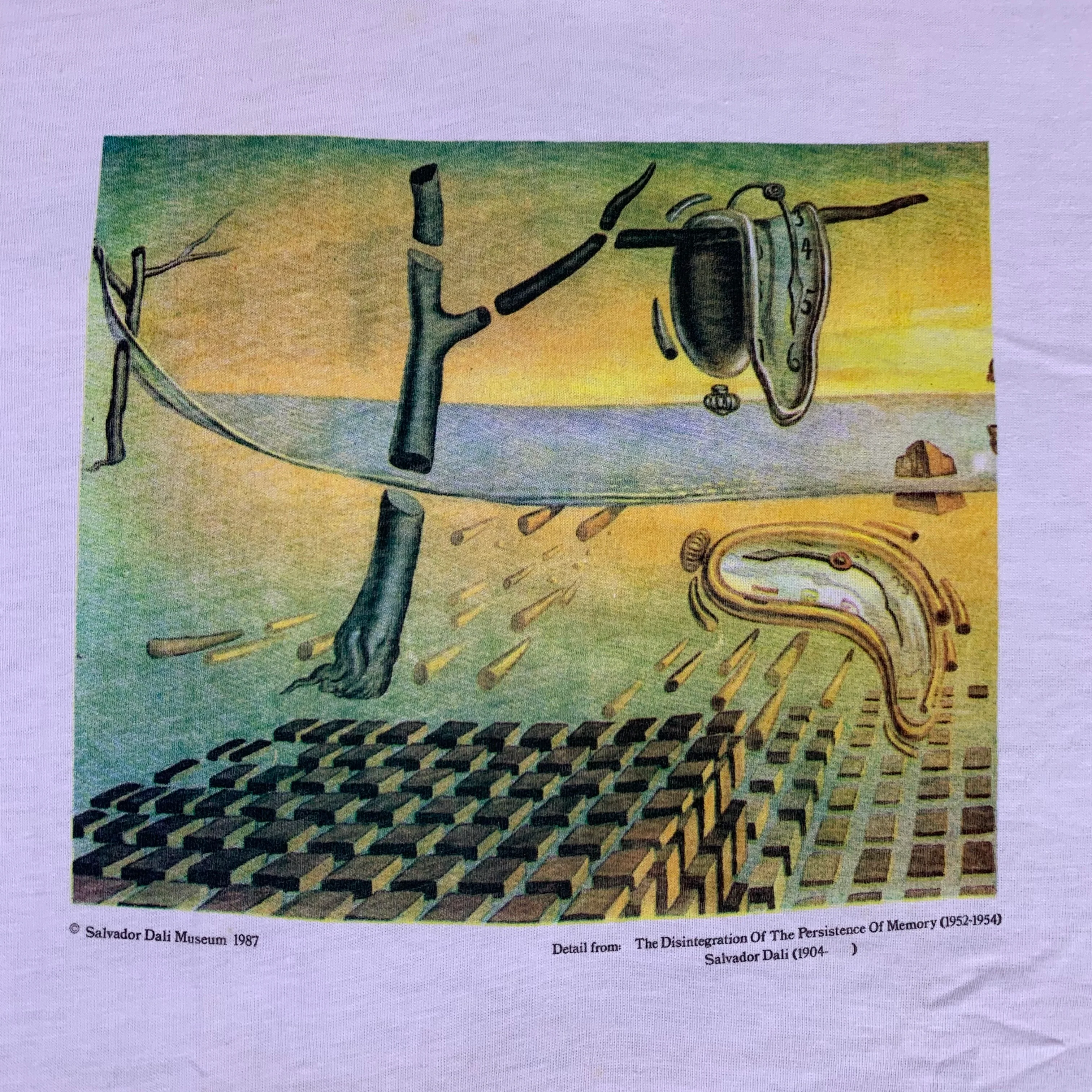 Vintage Salvador Dalí "The Disintegration Of The Persistence Memory" T-Shirt - Image 2