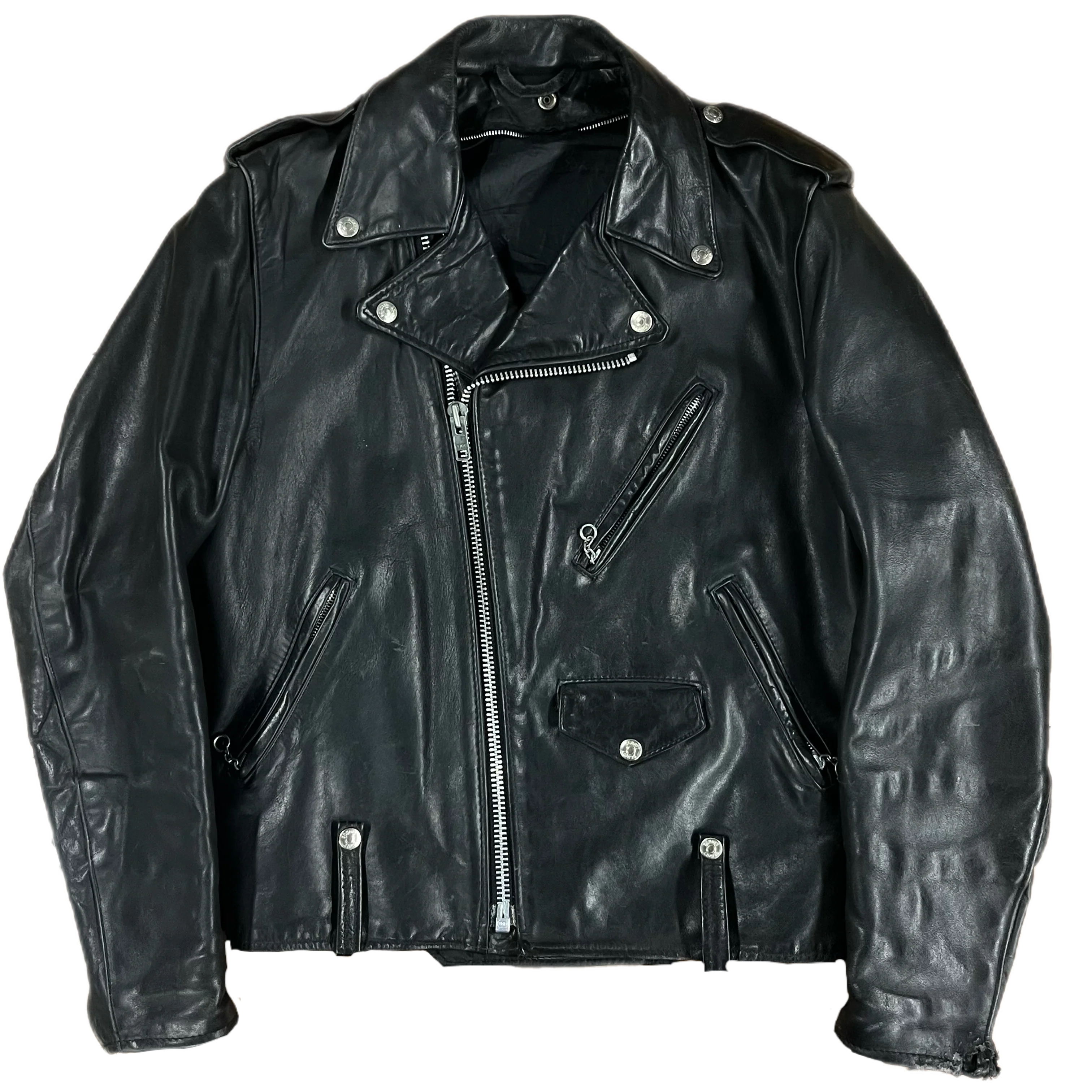 Vintage Schott 125 "Double Riders" Leather Motorcycle Jacket
