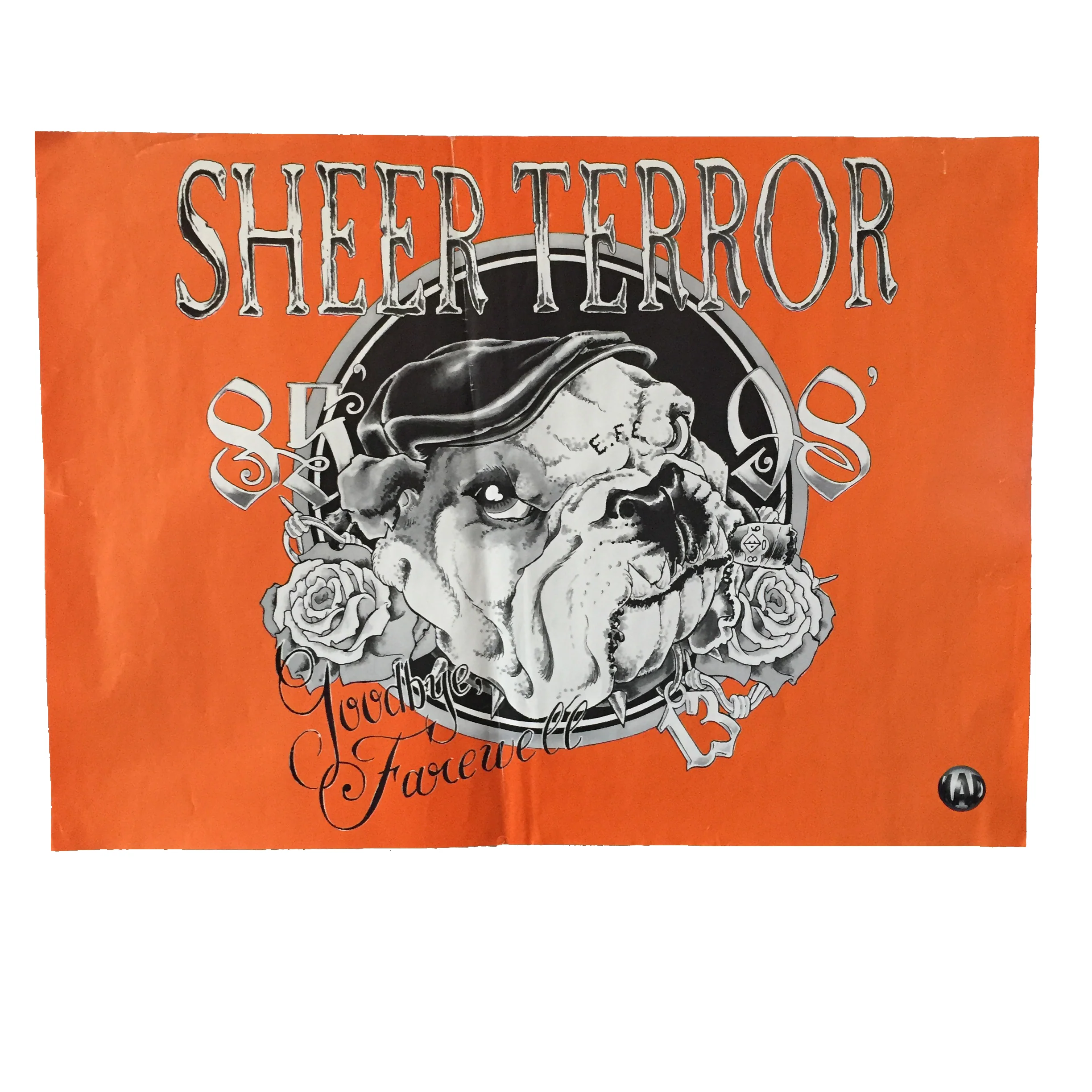 Vintage Sheer Terror "Goodbye Farwell" Tour Poster