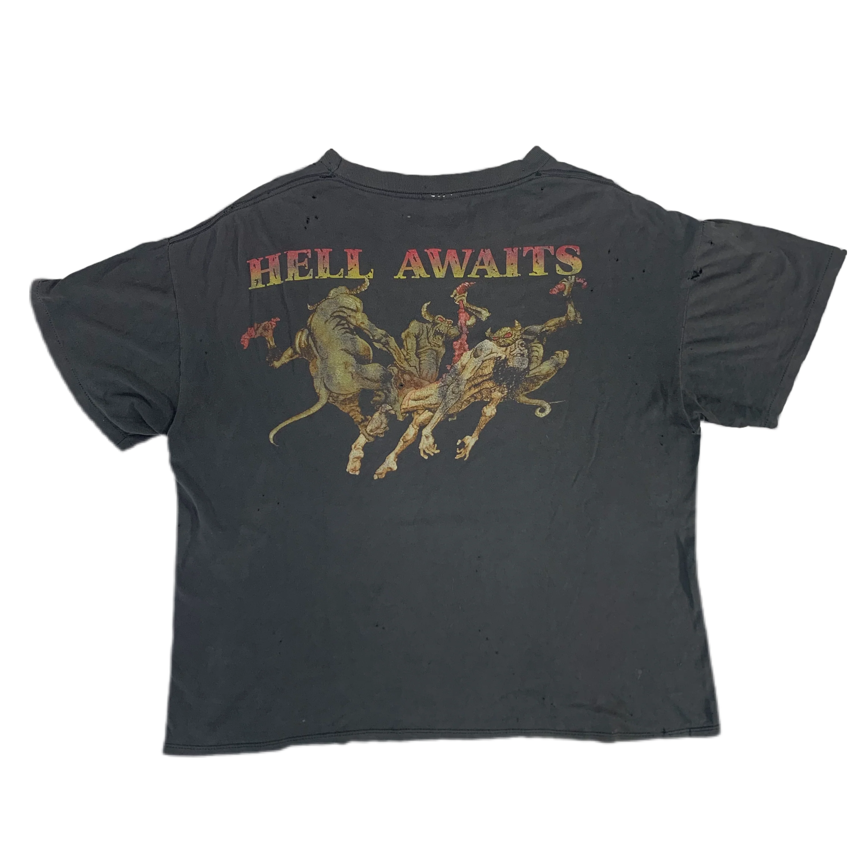 Vintage Slayer "Hell Awaits" T-Shirt - Image 2
