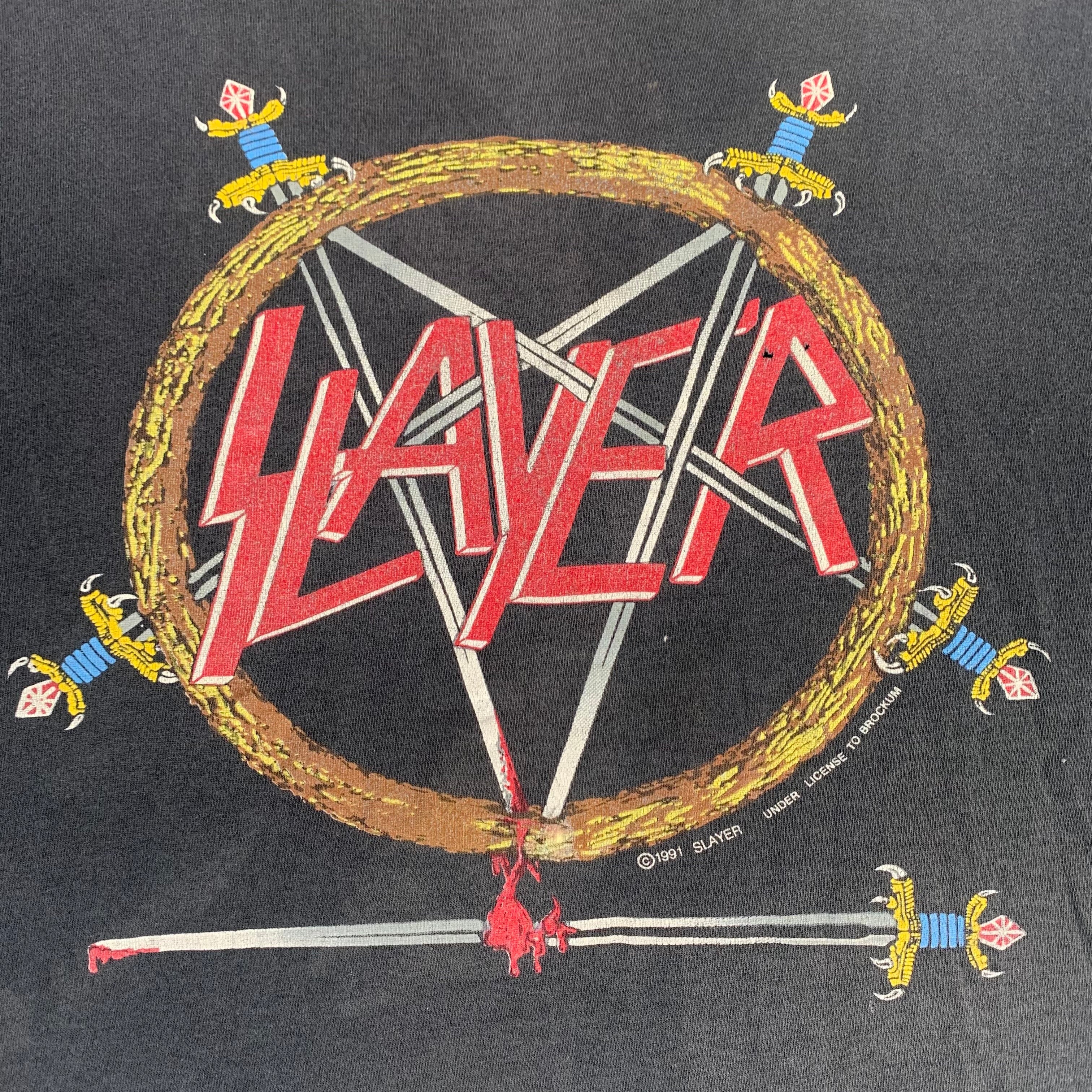 Vintage Slayer "Hell Awaits" T-Shirt - Image 3