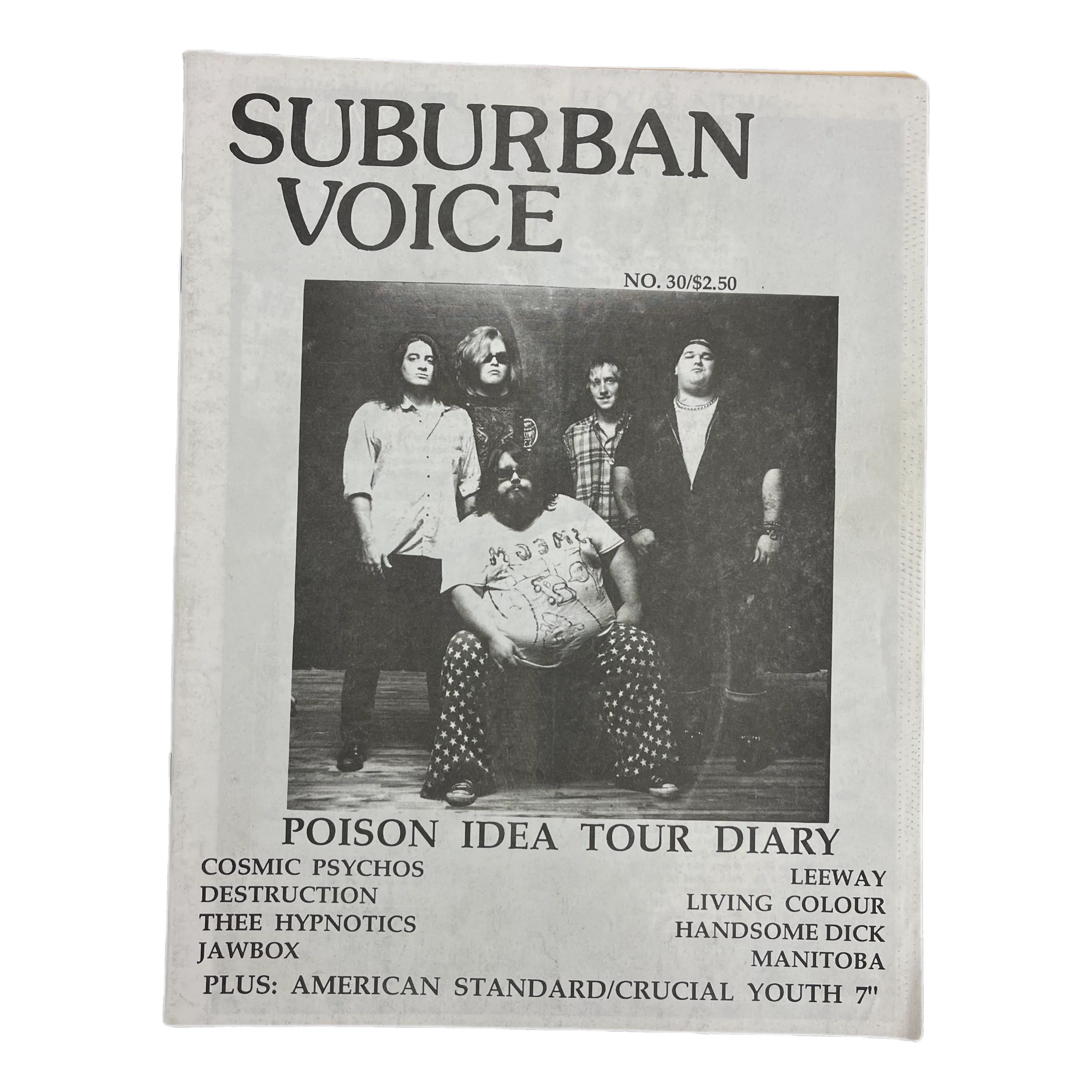 Vintage Suburban Voice "Poison Idea Tour Diary" Issue #30