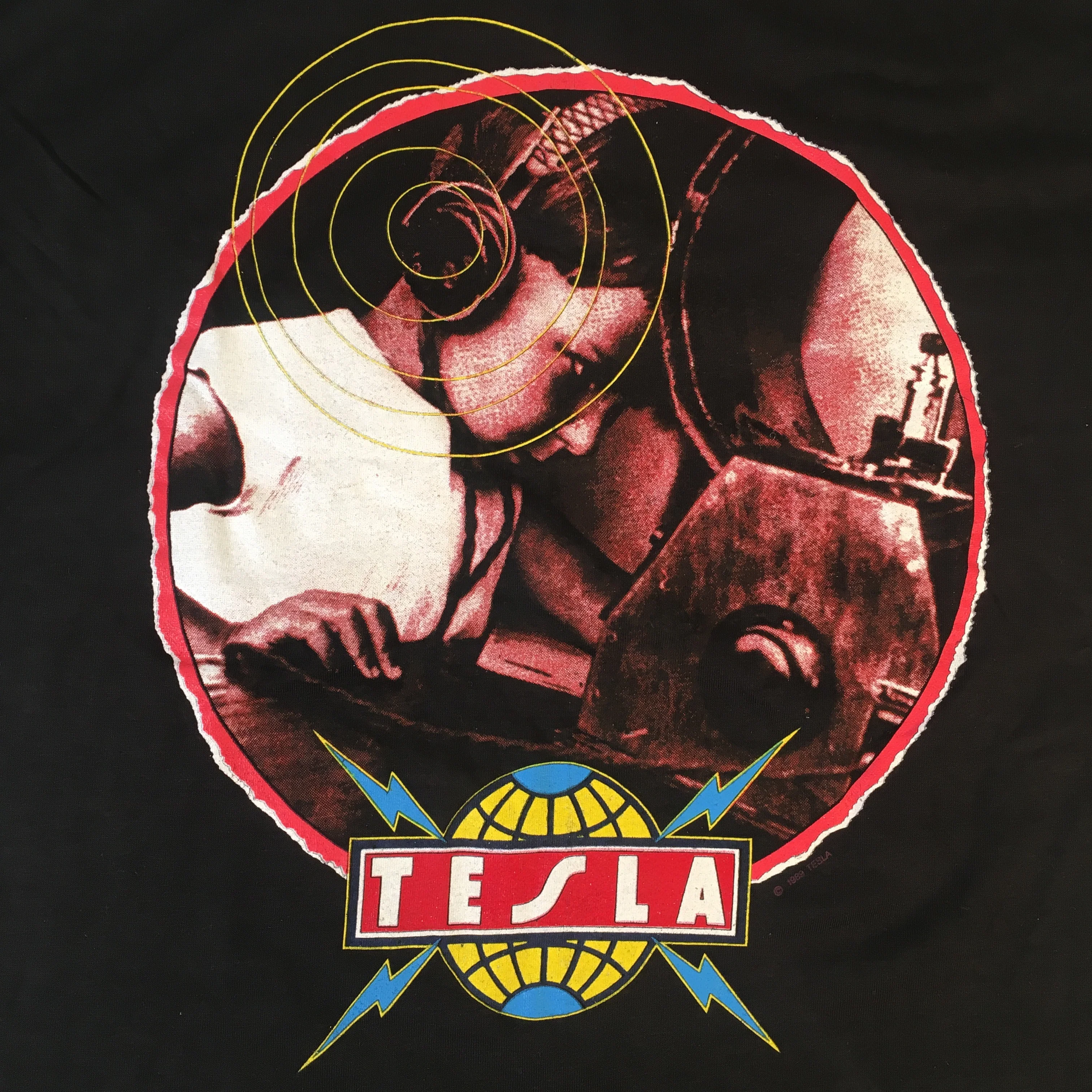 Vintage Tesla "The Great Radio Controversy" T-Shirt - Image 4