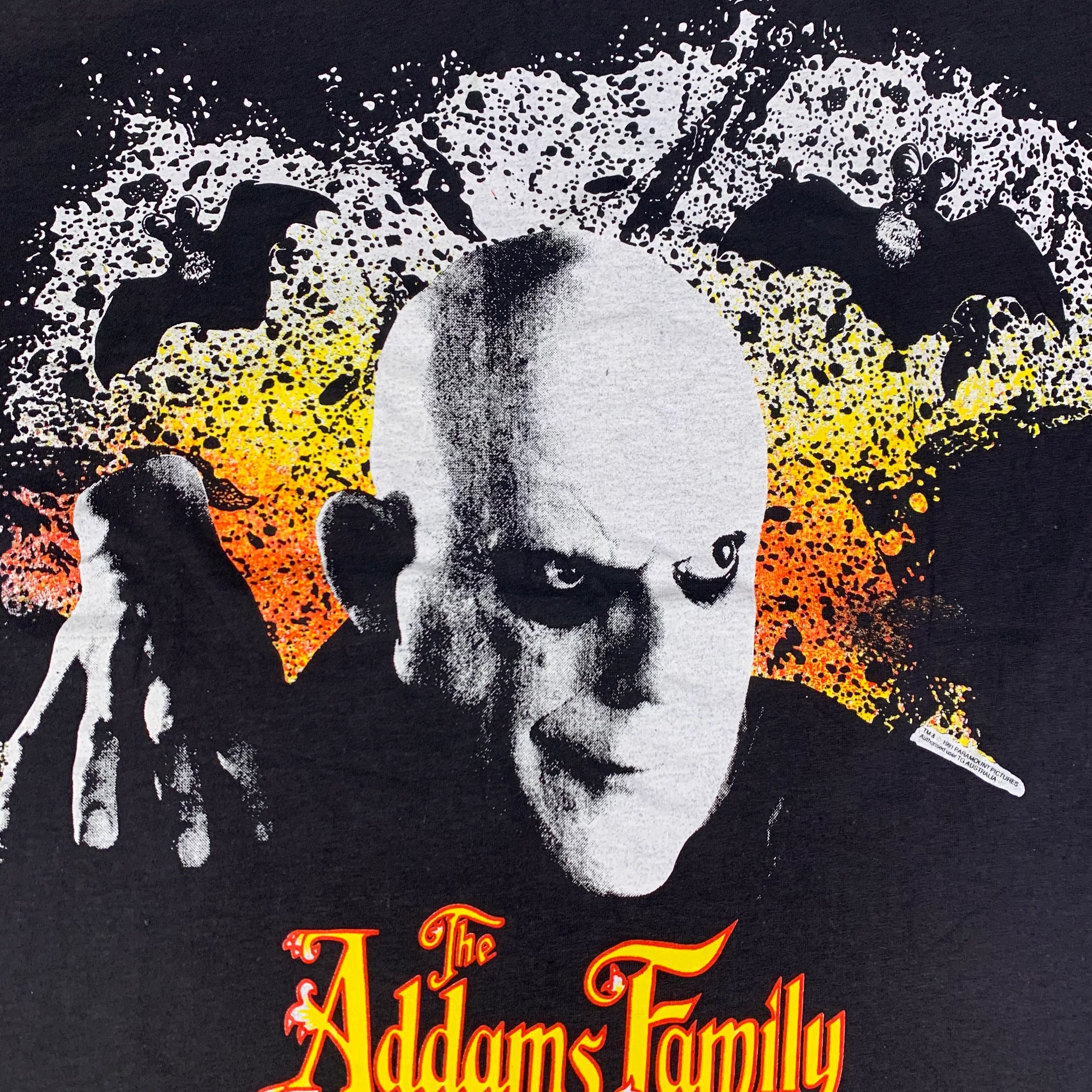 Vintage The Addams Family "Uncle Fester" Paramount Pictures Promotional T-Shirt - Image 2