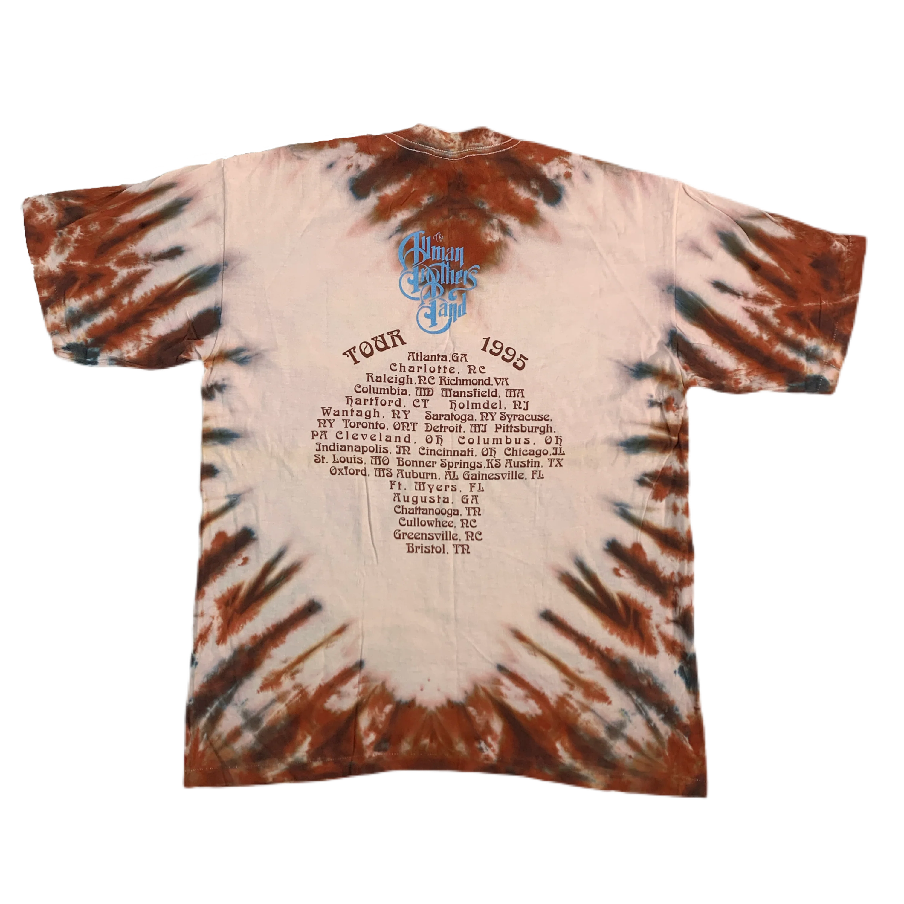 Vintage The Allman Brothers Band "Mushroom" Tour T-Shirt - Image 2