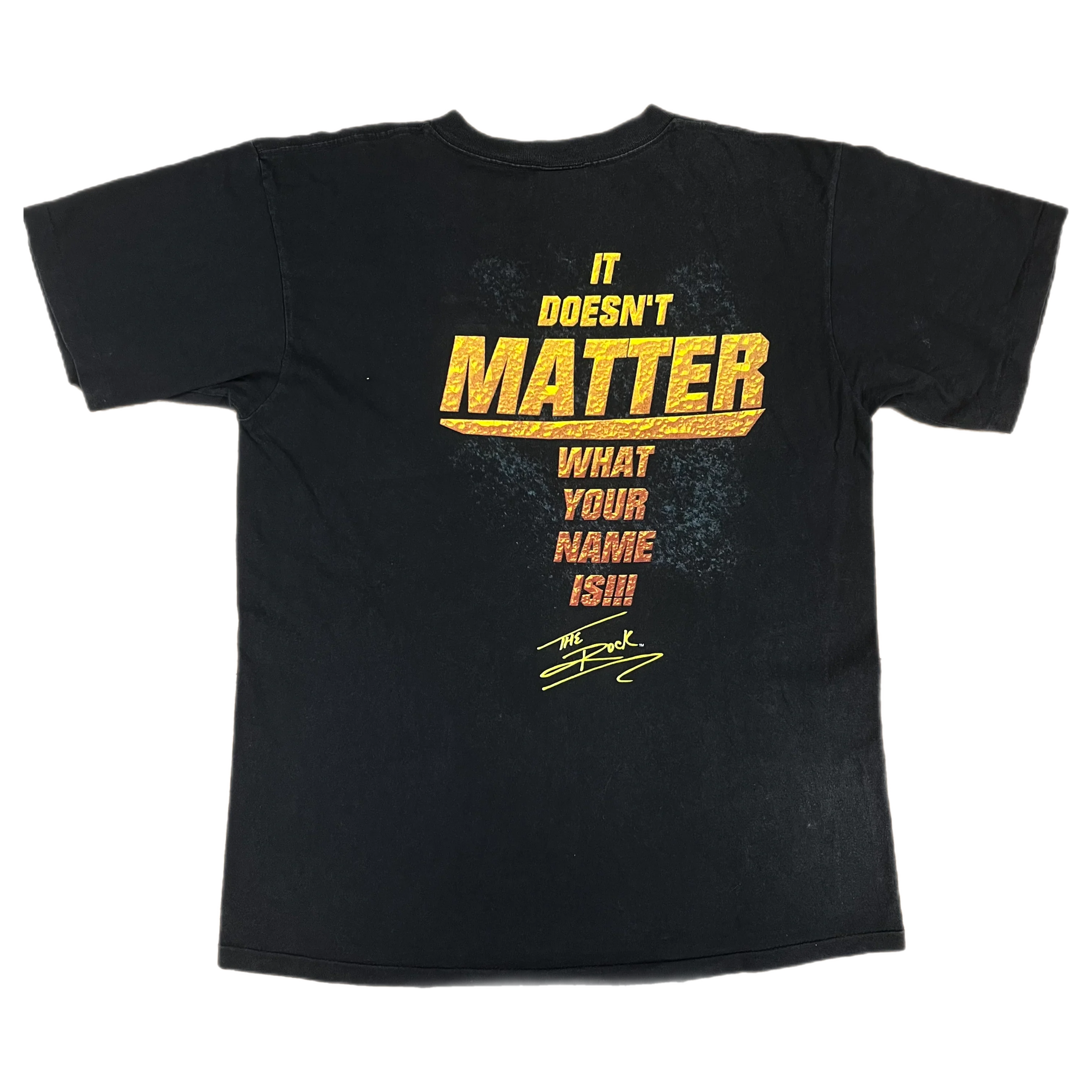 Vintage The Rock WWF "It Doesn't Matter" T-Shirt - Image 2