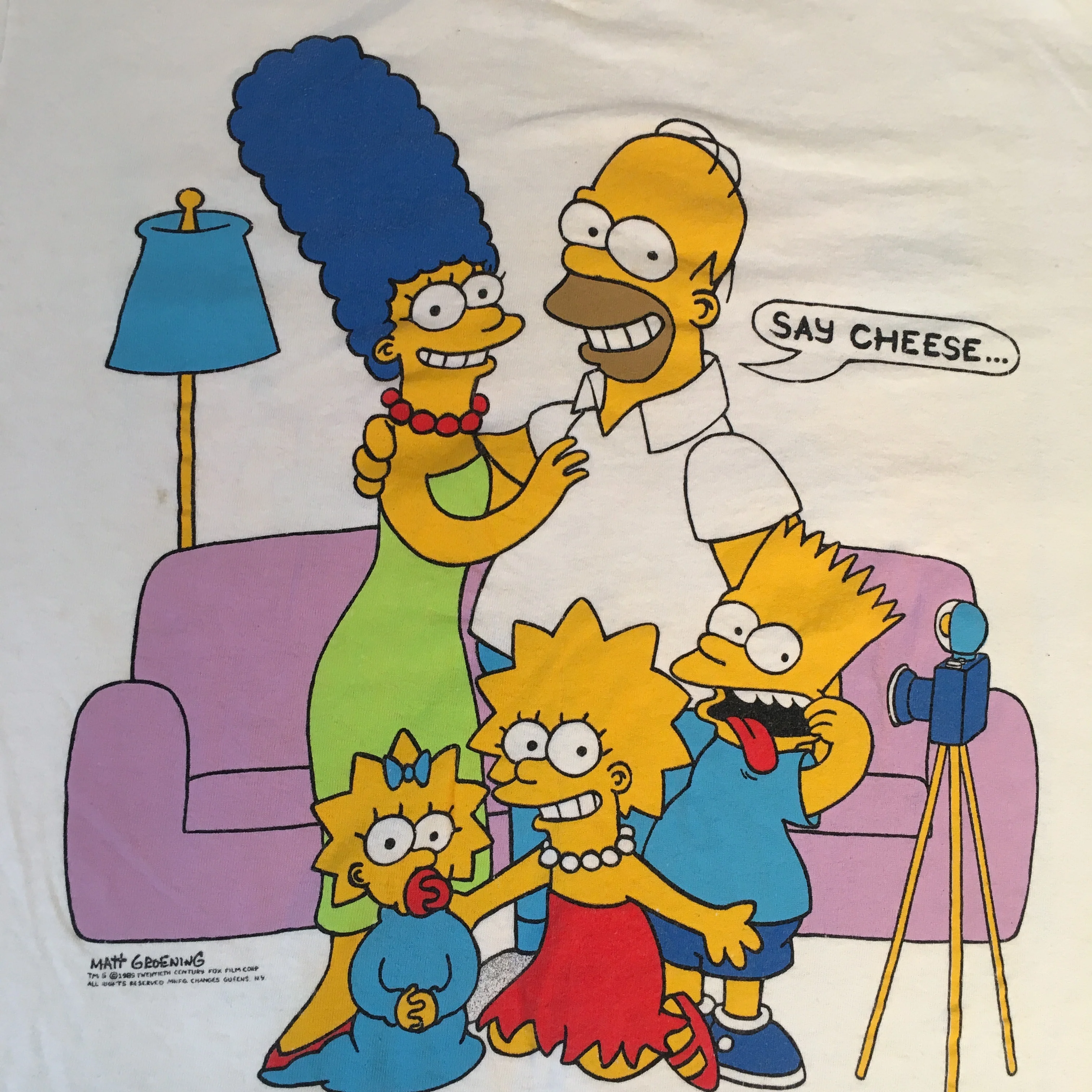 Vintage The Simpsons "Family Photo" T-Shirt - Image 4