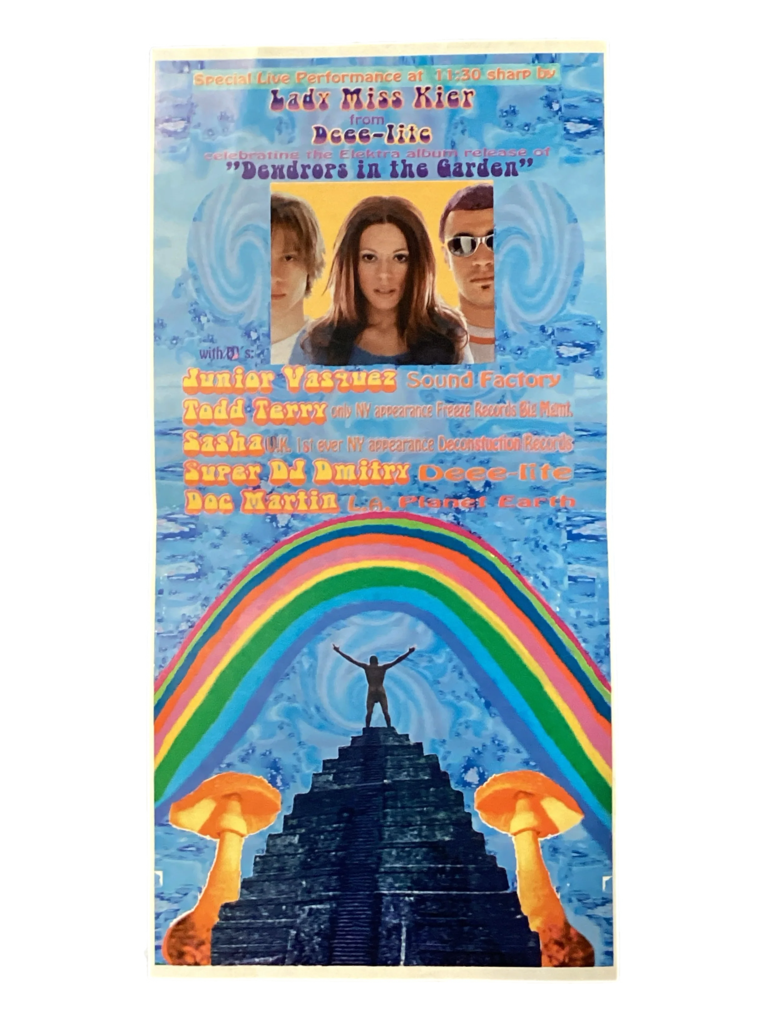 Vintage The Sound Factory "Rise Up! Friday July 22, 1994" New York City Rave Flyer - Image 2