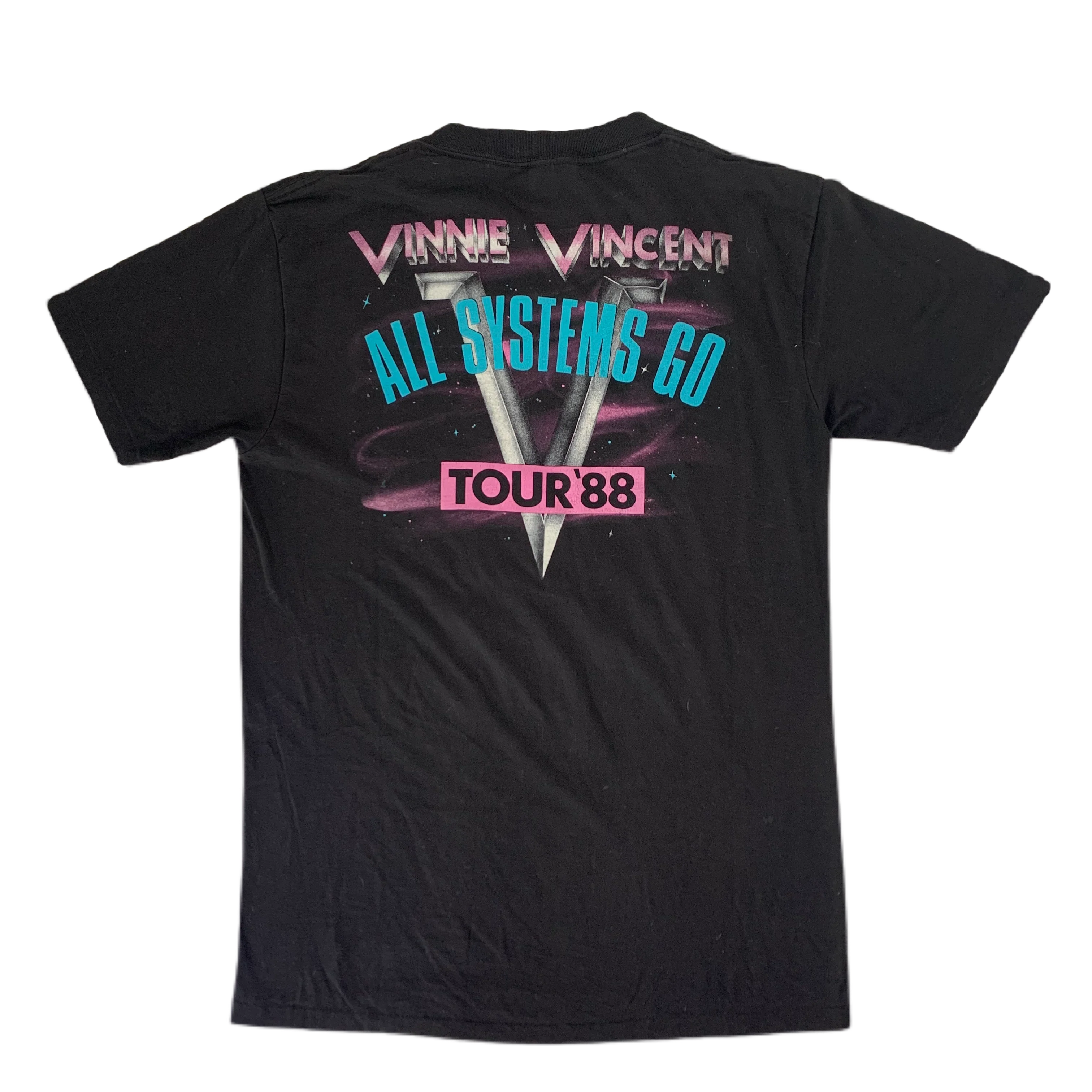 Vintage Vinnie Vincent "All Systems Go" T-Shirt - Image 2