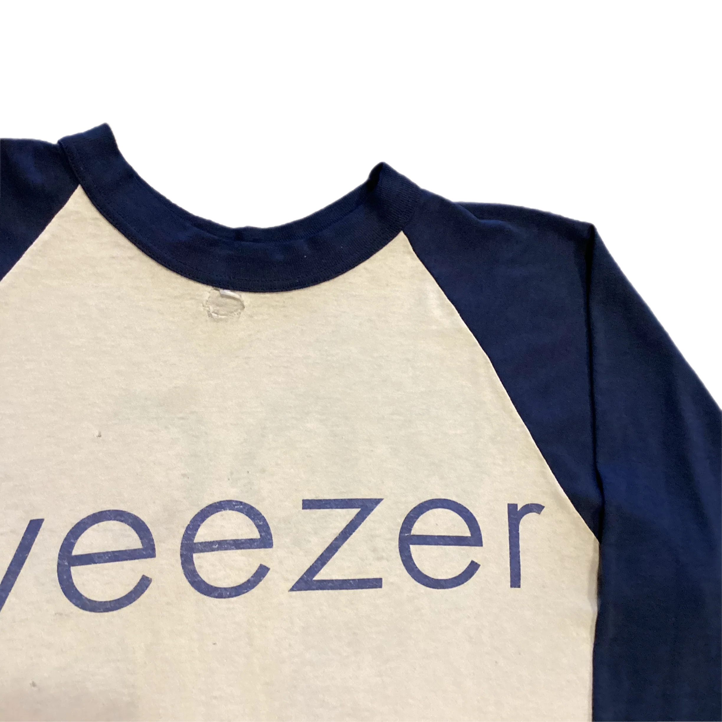 Vintage Weezer "Rock Music" '94 Raglan Baseball Shirt - Image 3