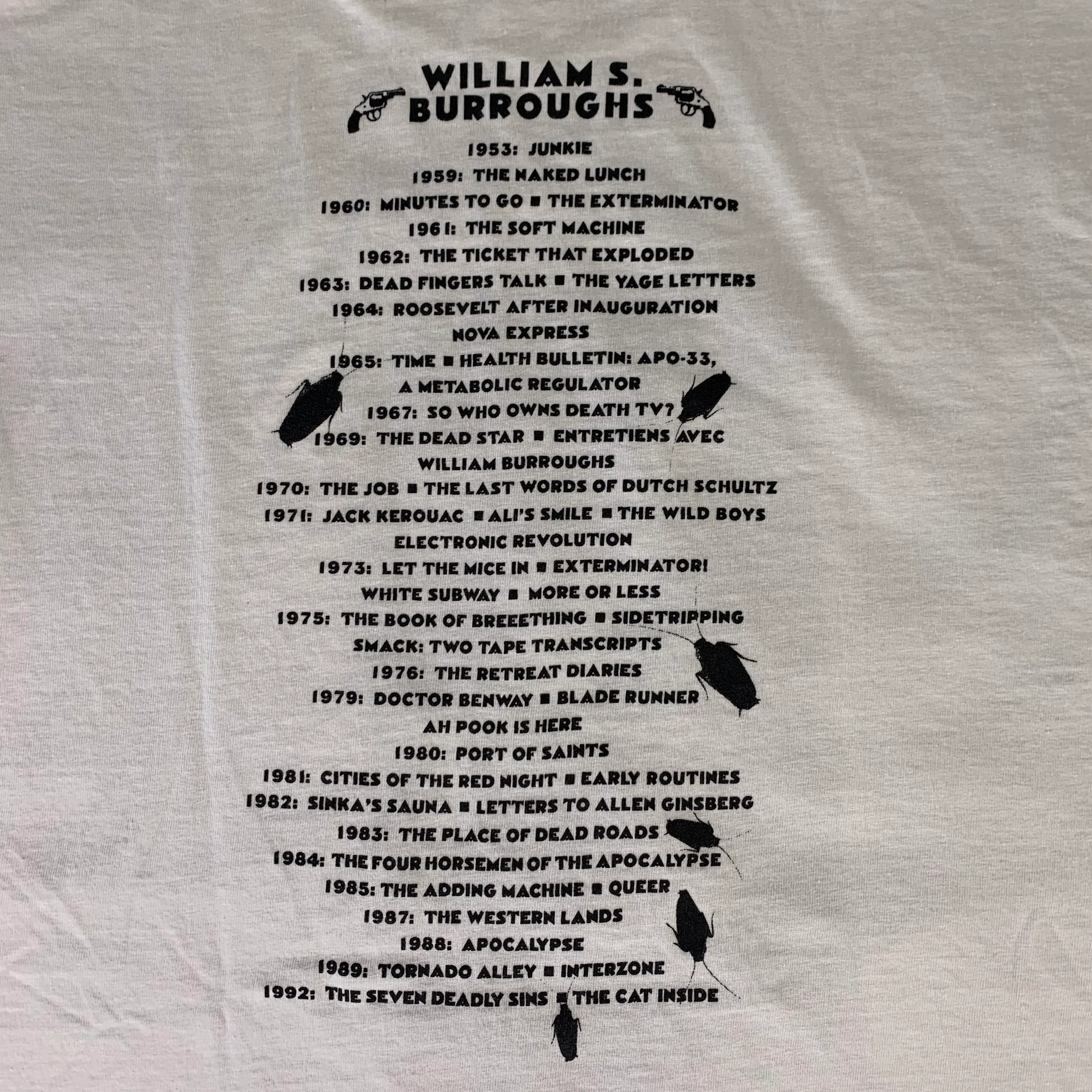 Vintage William S. Burroughs "Olympia Books" Austin, Texas T-Shirt - Image 4